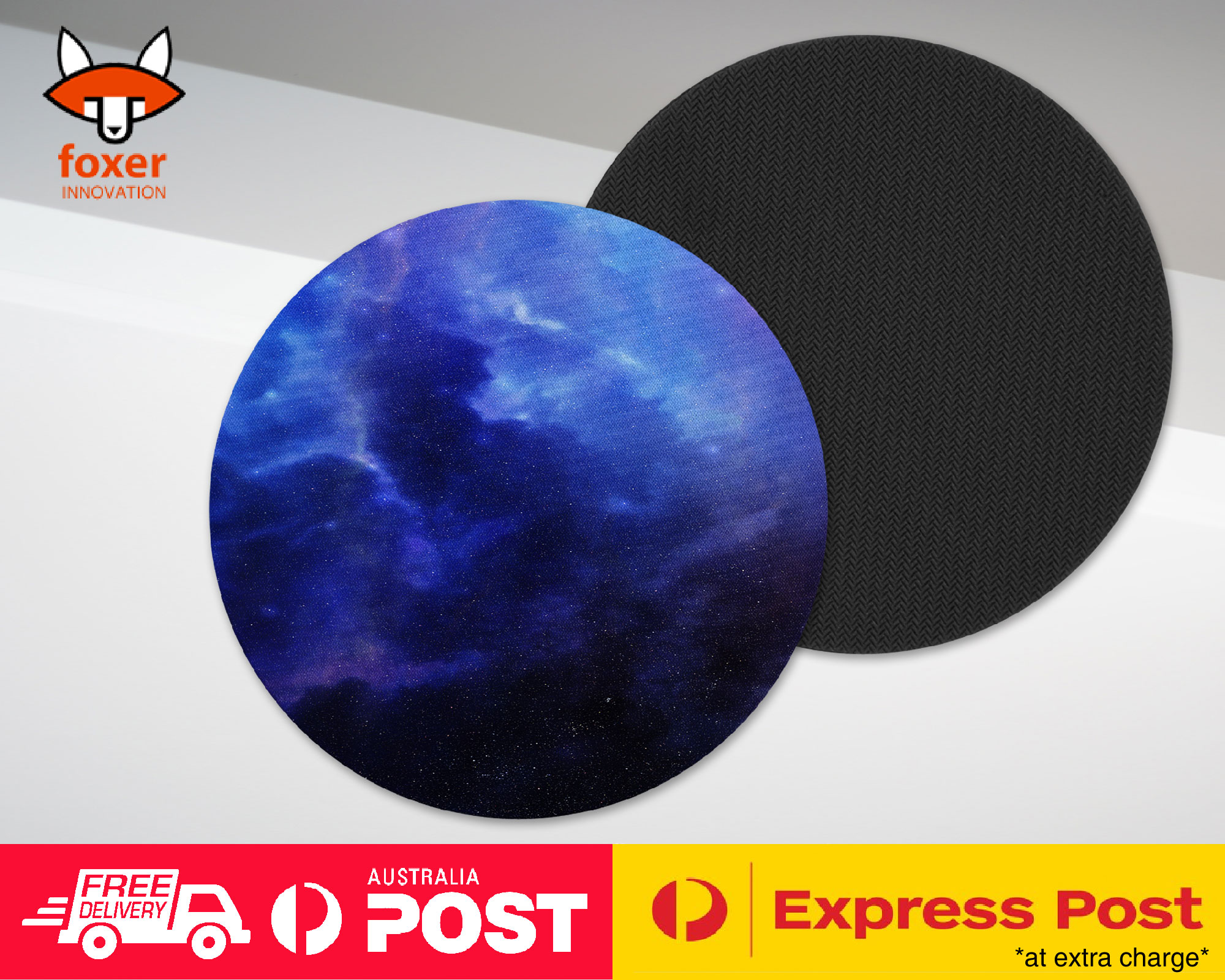 COASTER COFFEE DRINKING MAT|BLUE NEBULA SPACE GALAXY