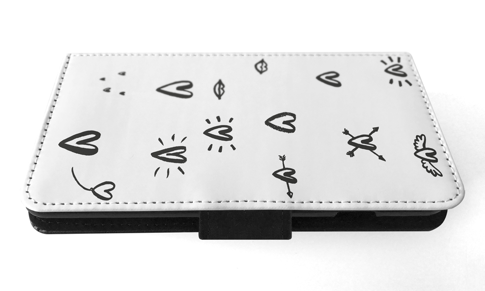 FLIP CASE FOR APPLE IPHONE|LOVE HEART DOODLE PATTERNS - Bild 121 von 193
