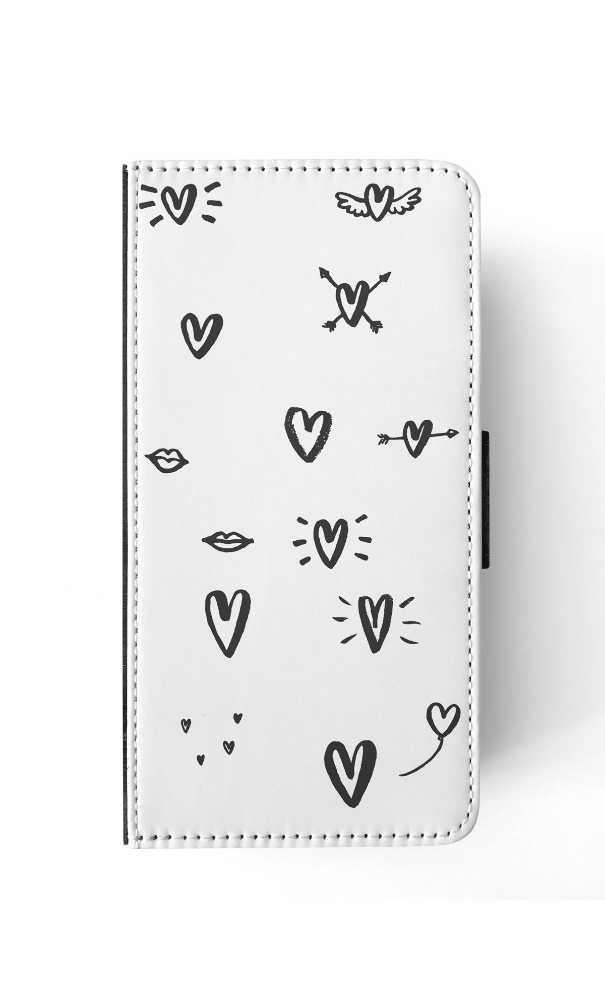 FLIP CASE FOR APPLE IPHONE|LOVE HEART DOODLE PATTERNS - Bild 82 von 193