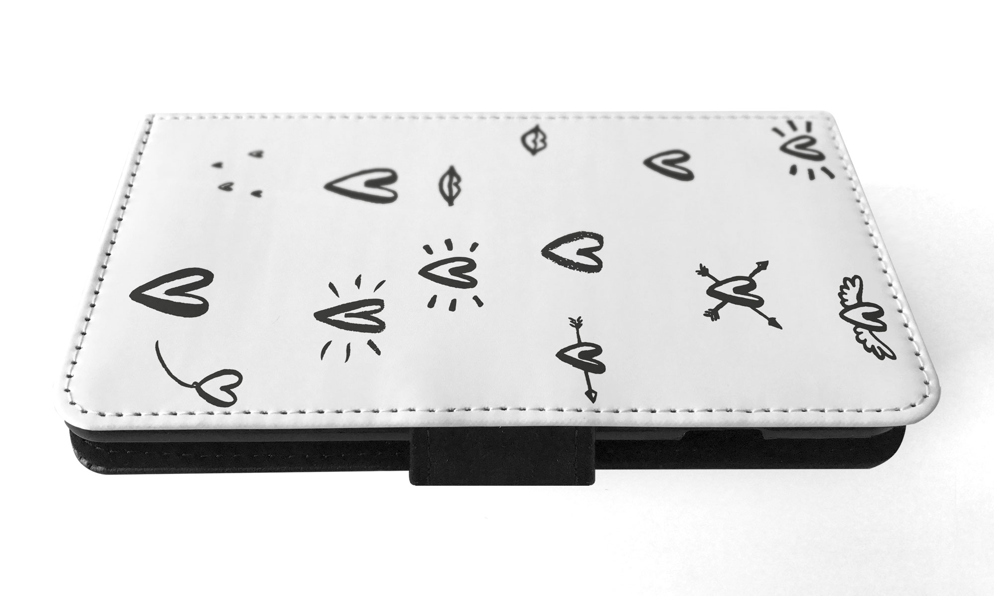 FLIP CASE FOR APPLE IPHONE|LOVE HEART DOODLE PATTERNS - Bild 58 von 193