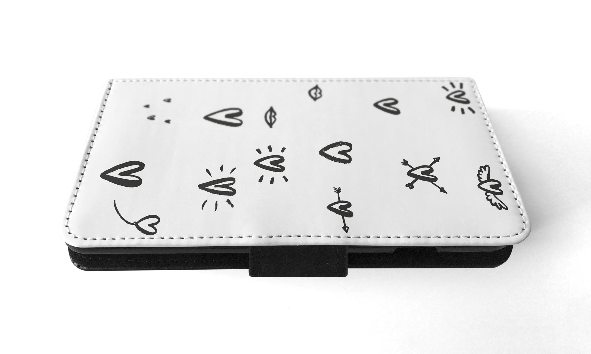 FLIP CASE FOR APPLE IPHONE|LOVE HEART DOODLE PATTERNS - Bild 53 von 193