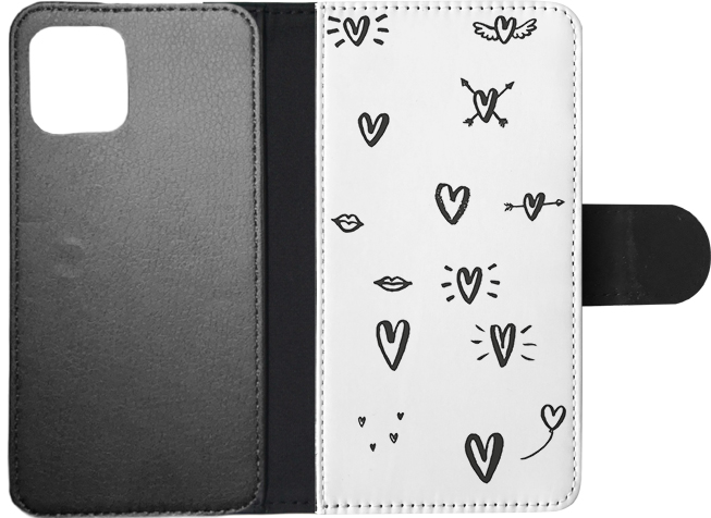 FLIP CASE FOR APPLE IPHONE|LOVE HEART DOODLE PATTERNS - Bild 86 von 193