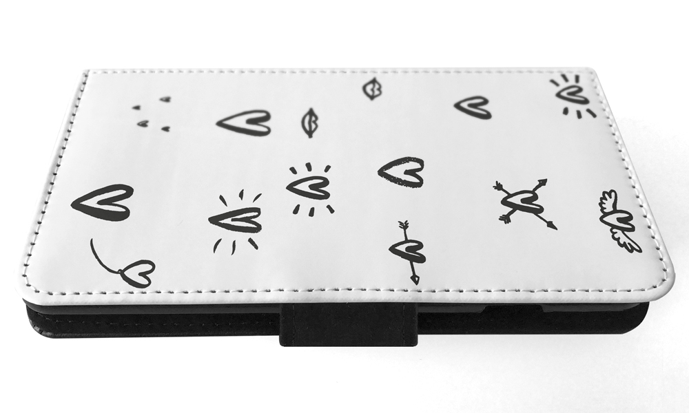 FLIP CASE FOR APPLE IPHONE|LOVE HEART DOODLE PATTERNS - Bild 151 von 193
