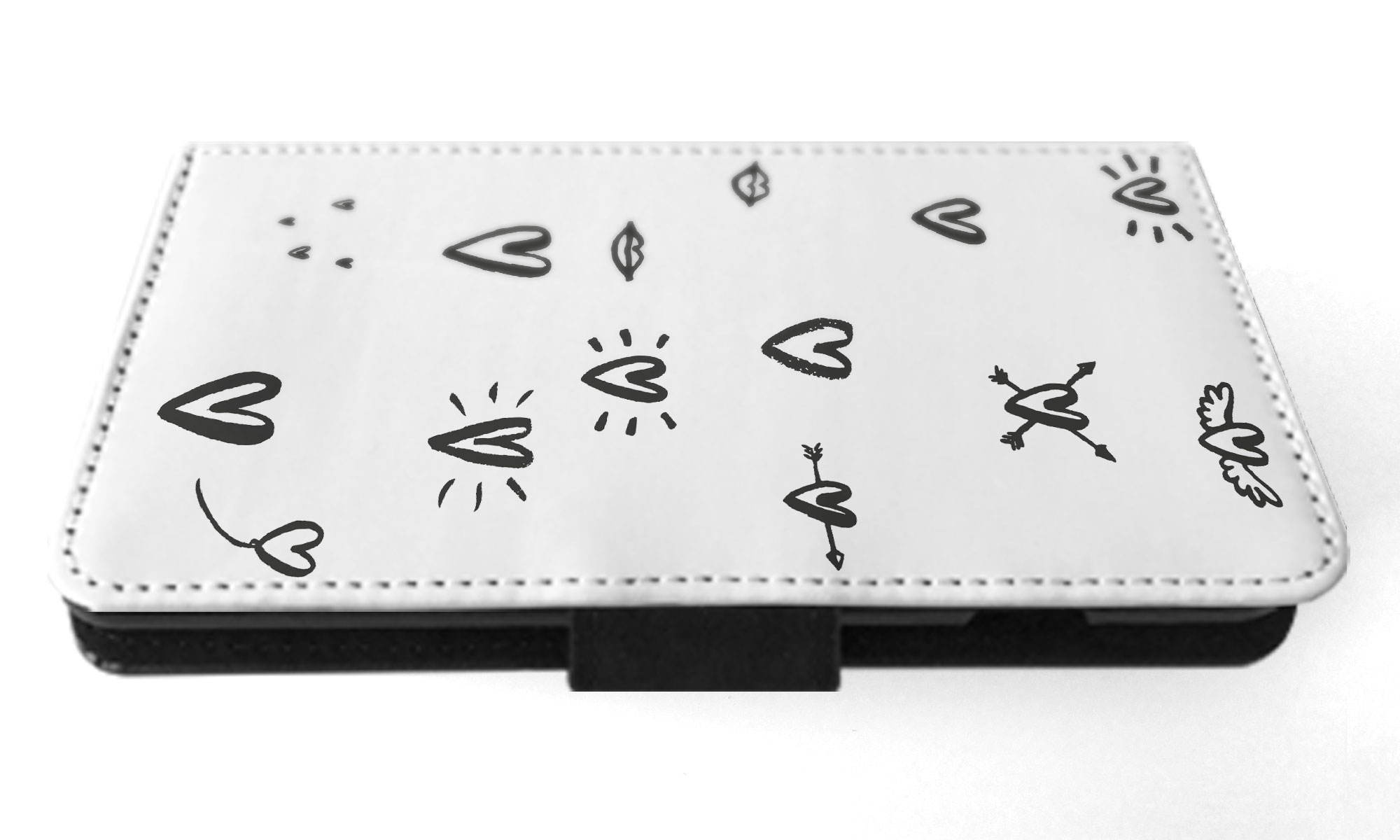 FLIP CASE FOR APPLE IPHONE|LOVE HEART DOODLE PATTERNS - Bild 28 von 193