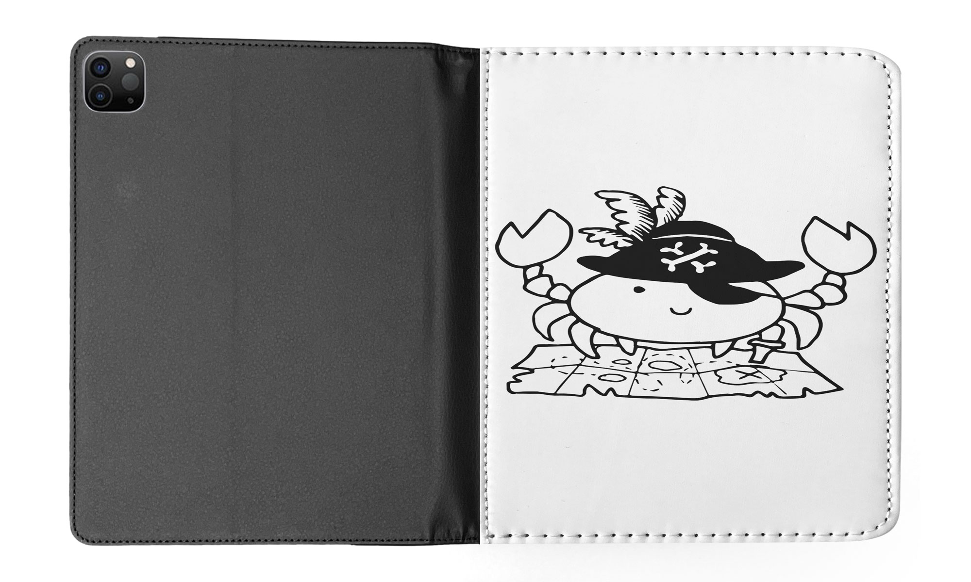 CASE COVER FOR APPLE IPAD|CUTE FUNNY PIRATE CRAB LOBSTER - Picture 39 of 55