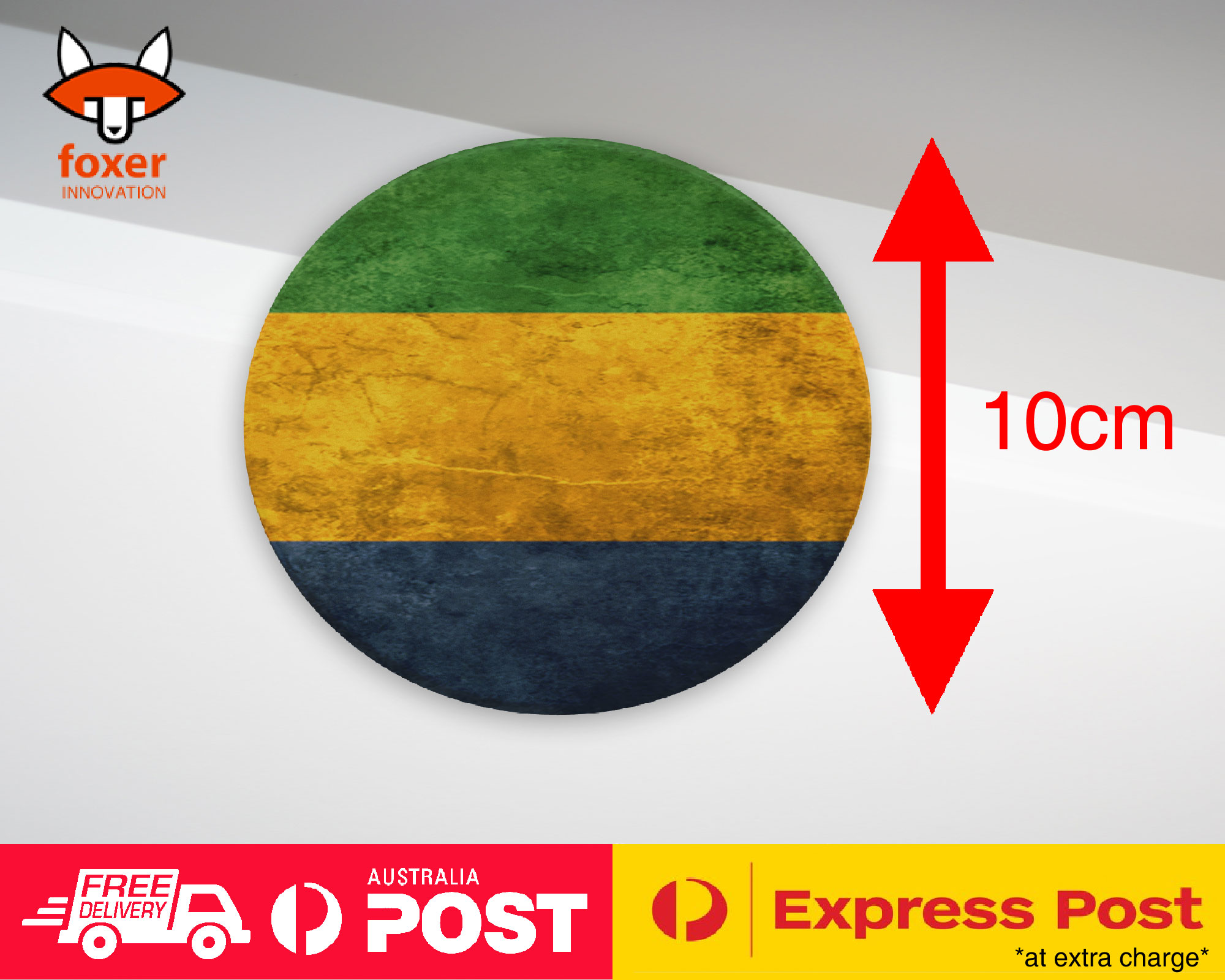 COASTER COFFEE DRINKING MAT|GABON COUNTRY FLAG 53