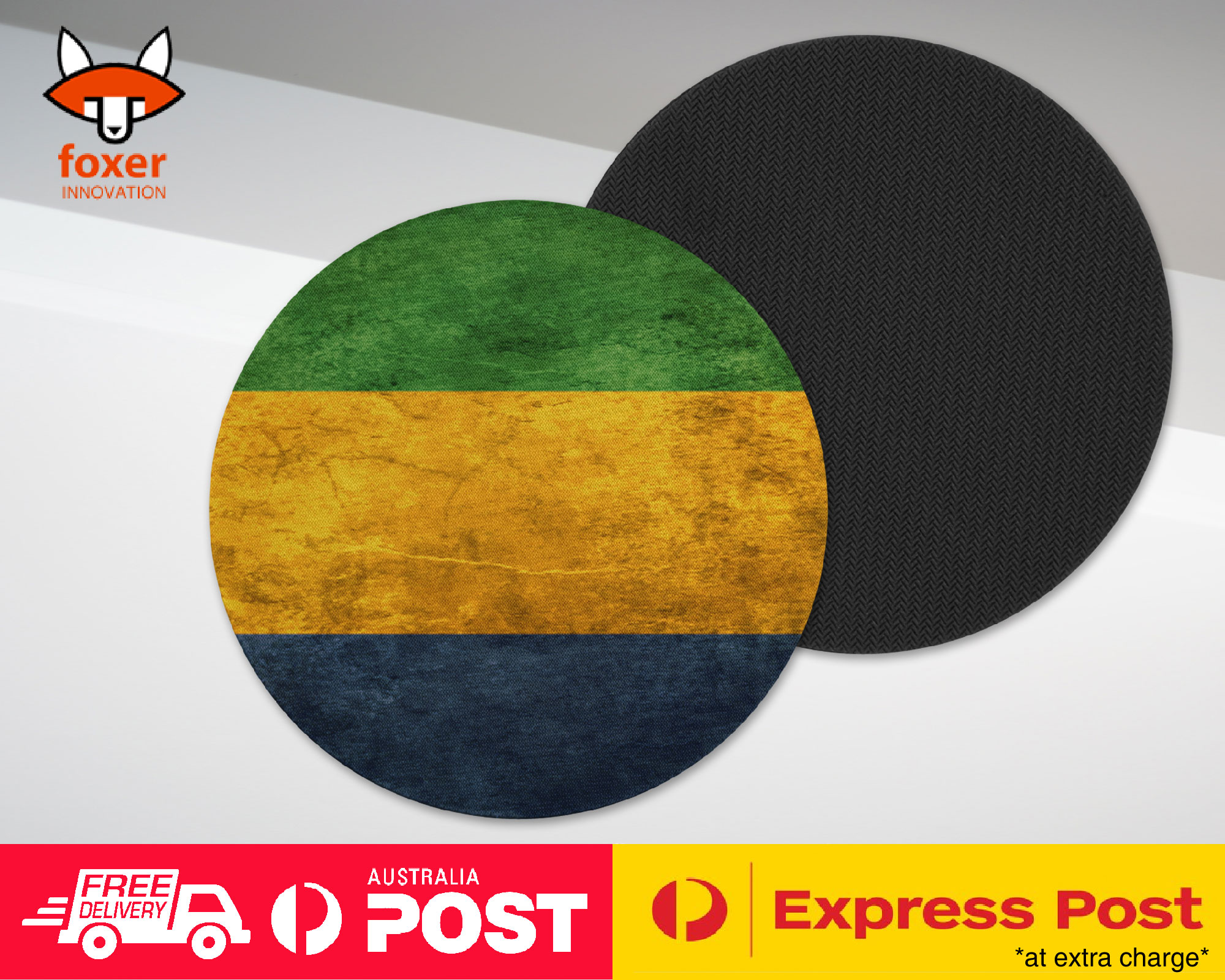 COASTER COFFEE DRINKING MAT|GABON COUNTRY FLAG 53