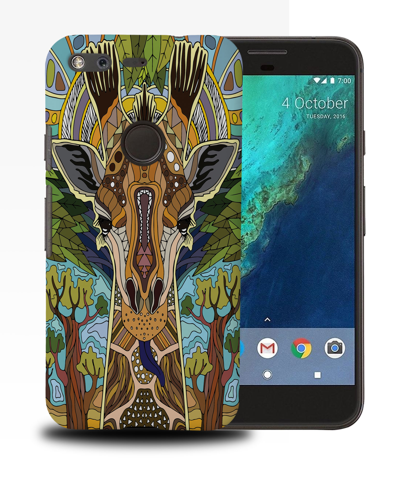 CASE COVER FOR GOOGLE PIXEL|AZTEC TRIBAL GIRAFFE GEOMETRIC #1 - 第 11/11 張圖片