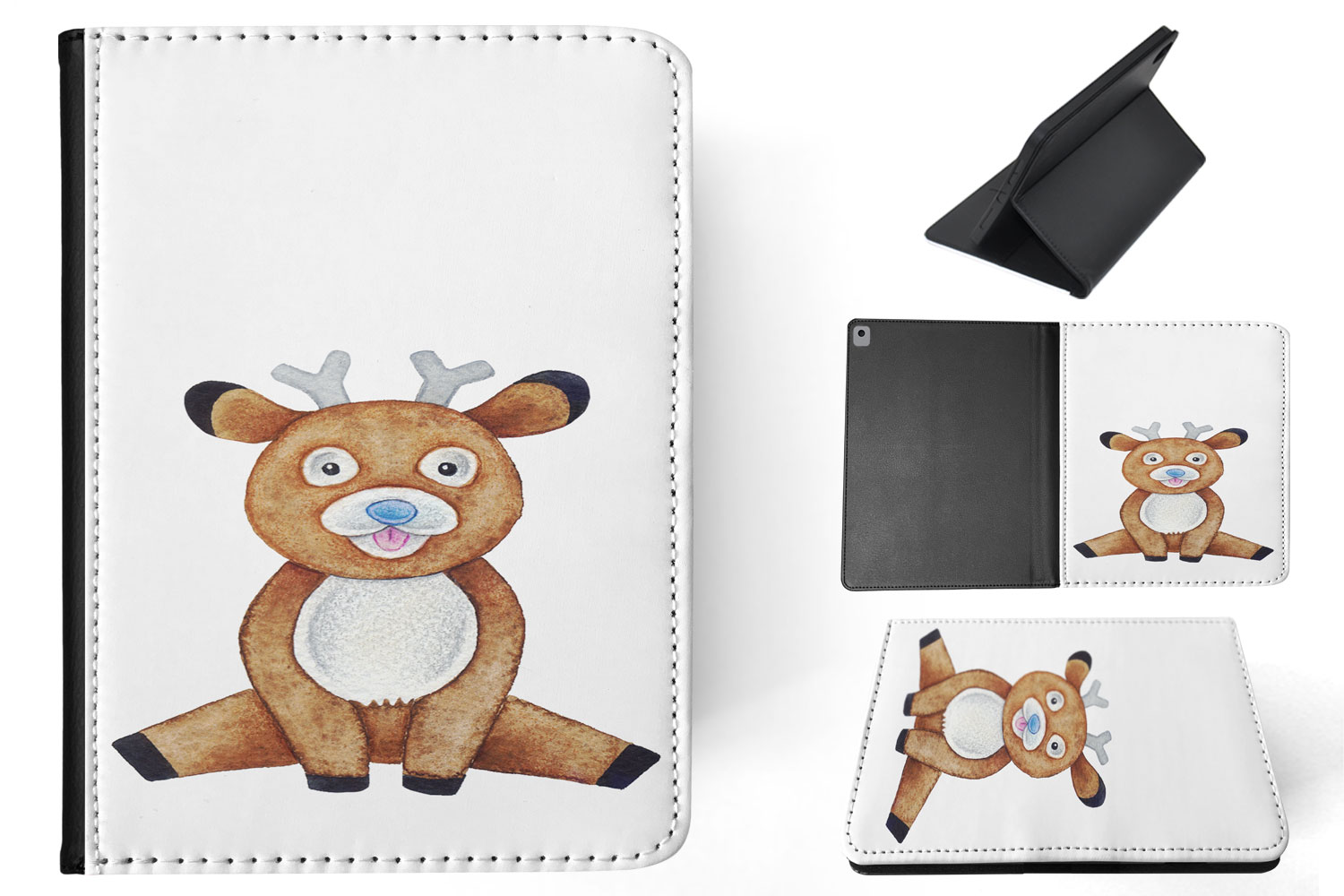 FUNDA FUNDA PARA APPLE IPAD|ACUARELA ANIMAL RENO #2 - Imagen 21 de 55