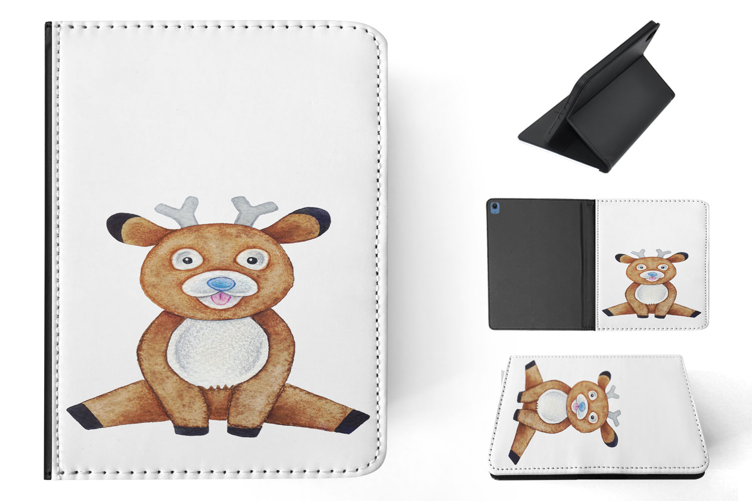 FUNDA FUNDA PARA APPLE IPAD|ACUARELA ANIMAL RENO #2 - Imagen 11 de 55