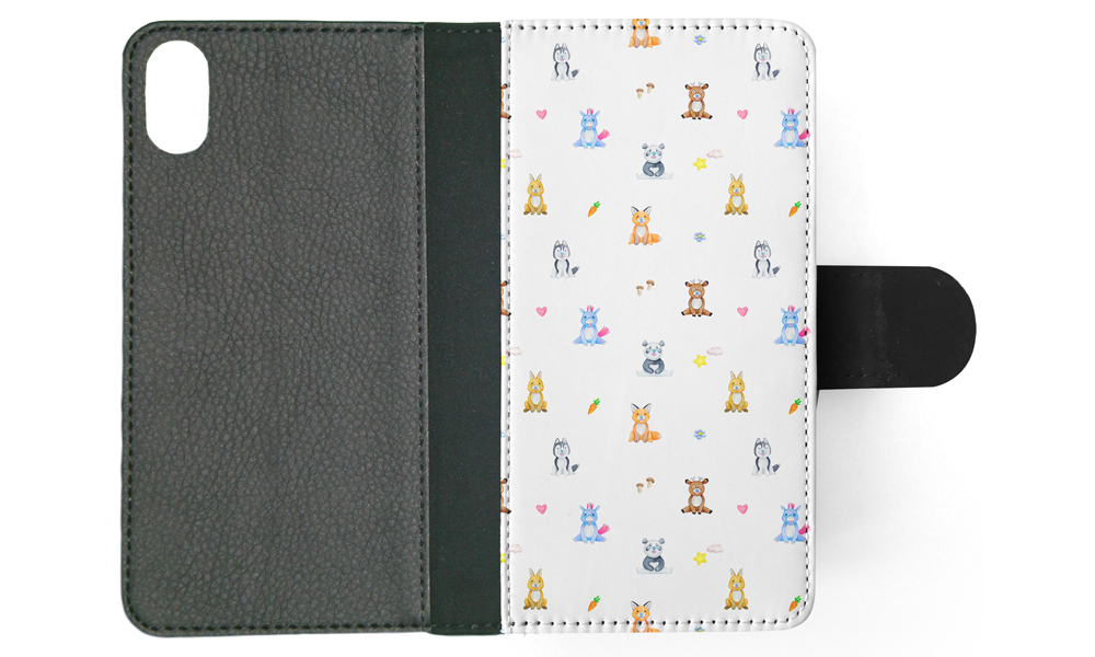 FLIP CASE FOR APPLE IPHONE|WATERCOLOR CUTE ANIMALS PATTERN - Picture 122 of 193