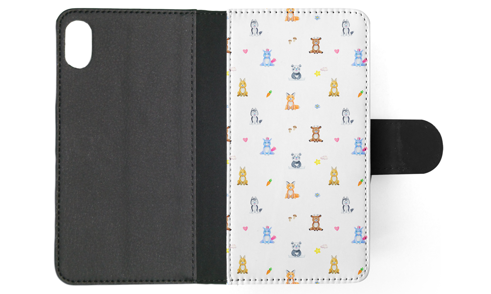 FLIP CASE FOR APPLE IPHONE|WATERCOLOR CUTE ANIMALS PATTERN - Picture 112 of 193