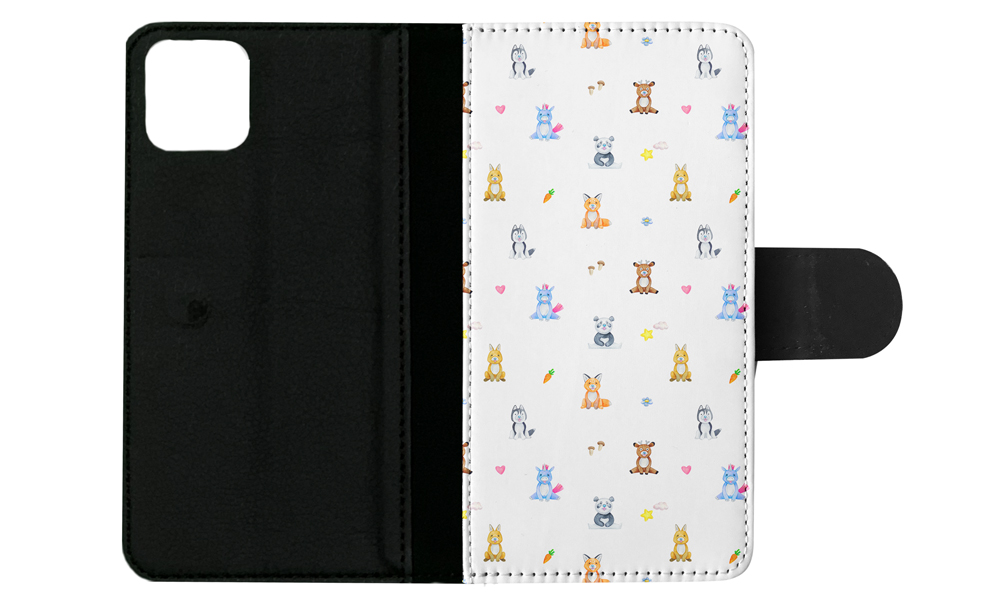 FLIP CASE FOR APPLE IPHONE|WATERCOLOR CUTE ANIMALS PATTERN - Picture 107 of 193