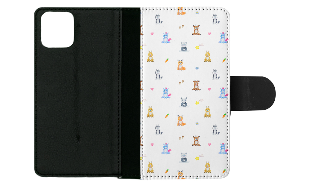FLIP CASE FOR APPLE IPHONE|WATERCOLOR CUTE ANIMALS PATTERN - Picture 102 of 193