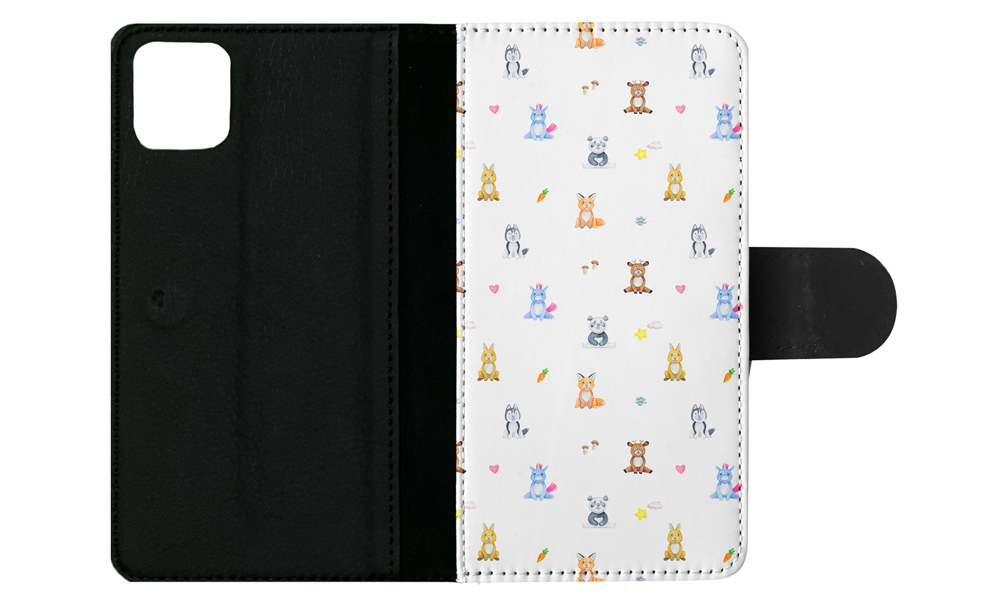 FLIP CASE FOR APPLE IPHONE|WATERCOLOR CUTE ANIMALS PATTERN - Picture 97 of 193