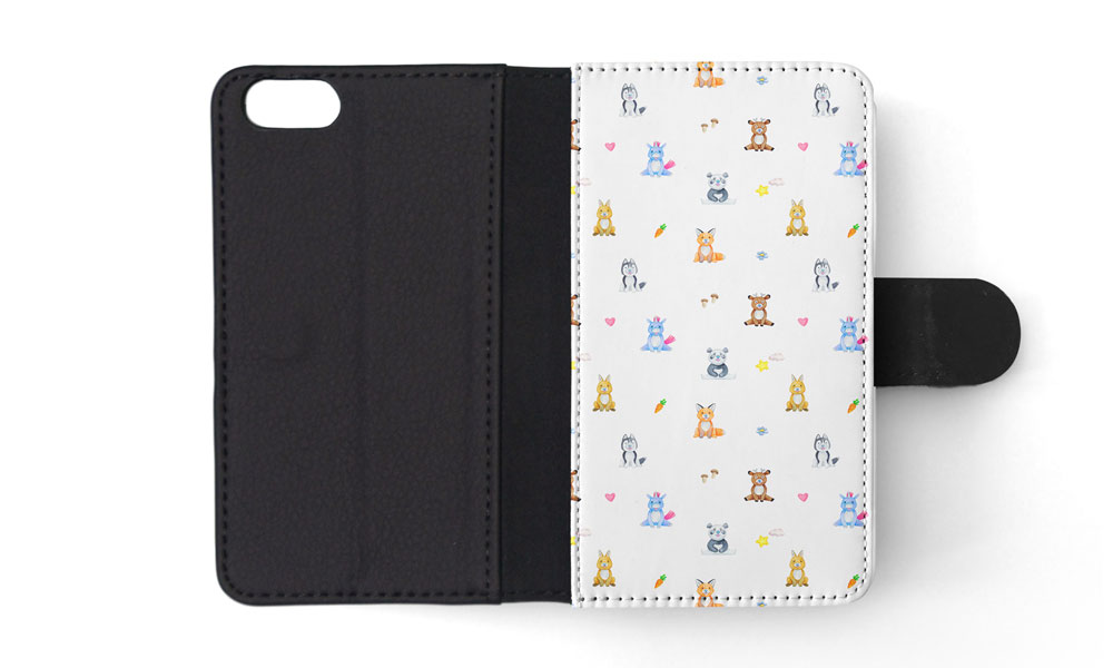 FLIP CASE FOR APPLE IPHONE|WATERCOLOR CUTE ANIMALS PATTERN - Picture 172 of 193