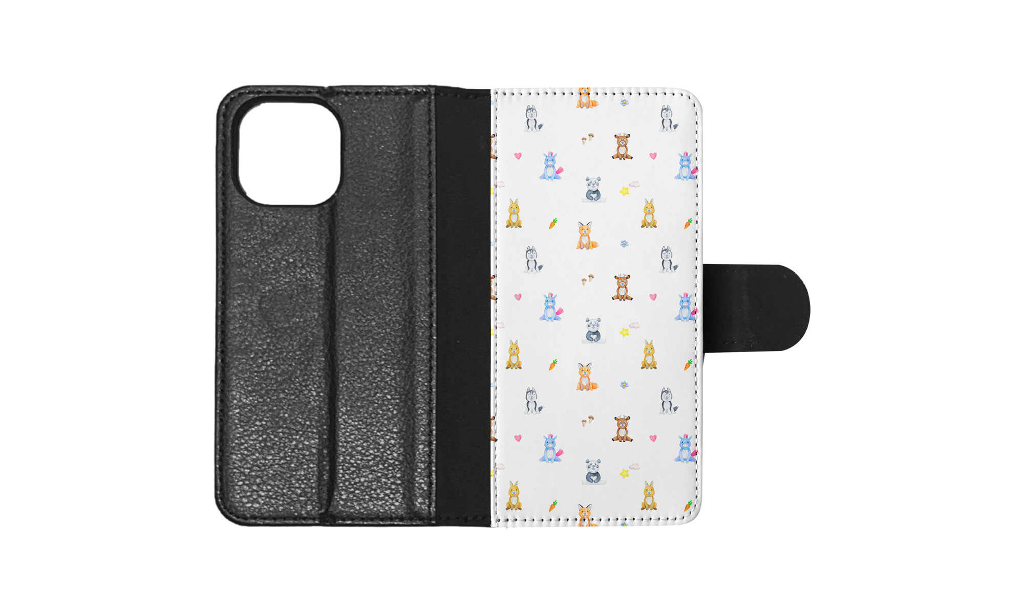 FLIP CASE FOR APPLE IPHONE|WATERCOLOR CUTE ANIMALS PATTERN - Picture 84 of 193