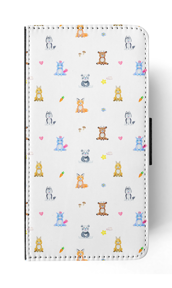 FLIP CASE FOR APPLE IPHONE|WATERCOLOR CUTE ANIMALS PATTERN - Picture 160 of 193