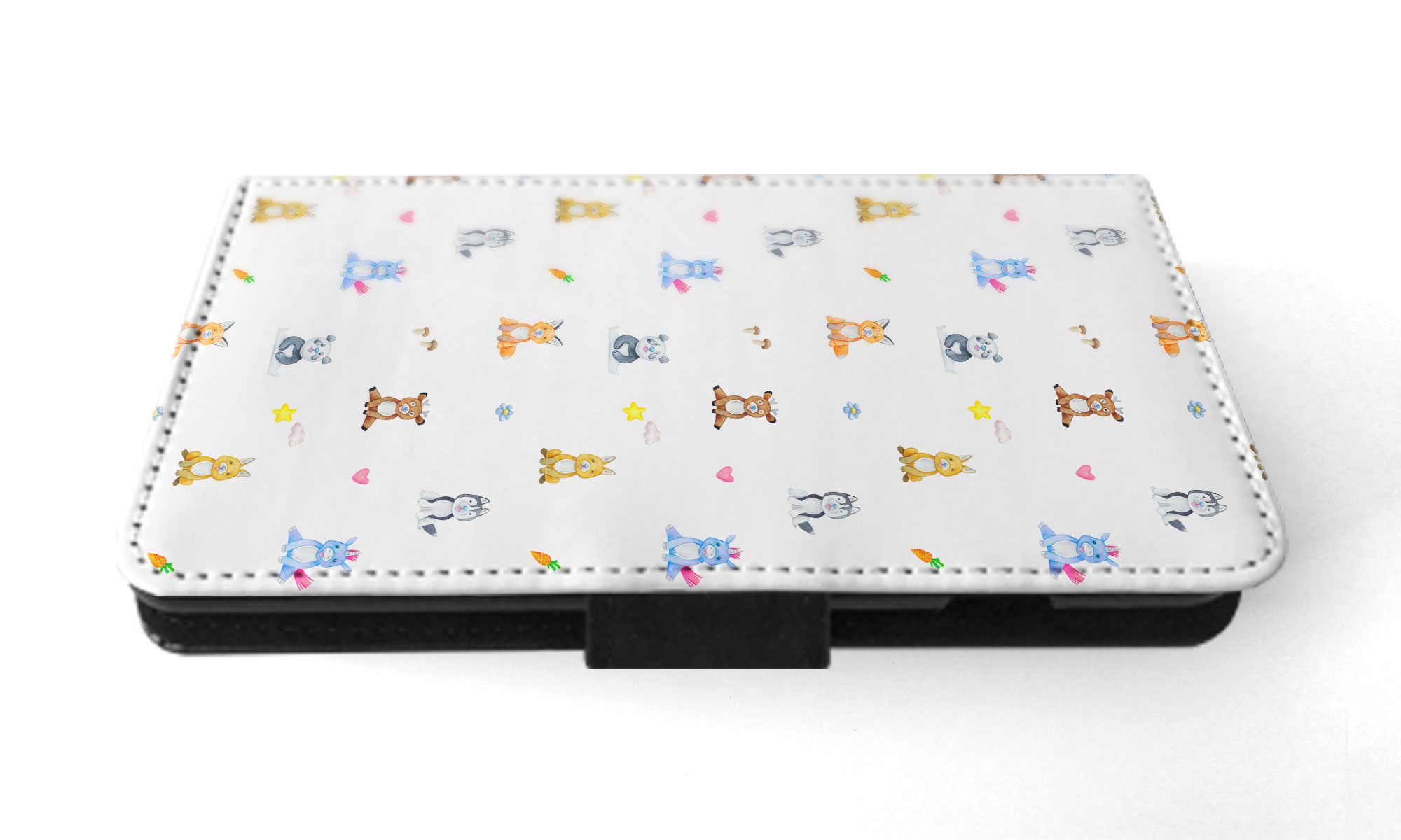 FLIP CASE FOR APPLE IPHONE|WATERCOLOR CUTE ANIMALS PATTERN - Picture 33 of 193