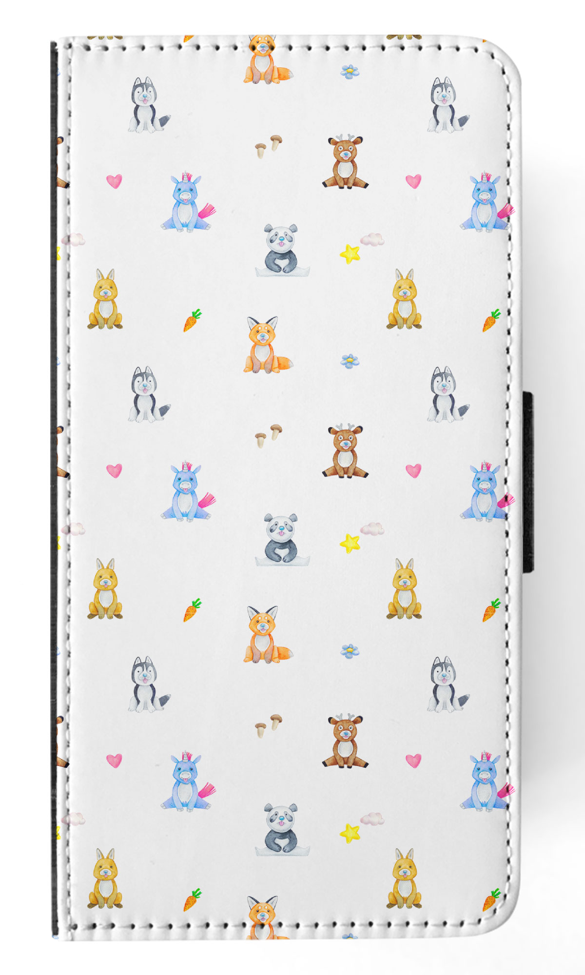 FLIP CASE FOR APPLE IPHONE|WATERCOLOR CUTE ANIMALS PATTERN - Picture 27 of 193