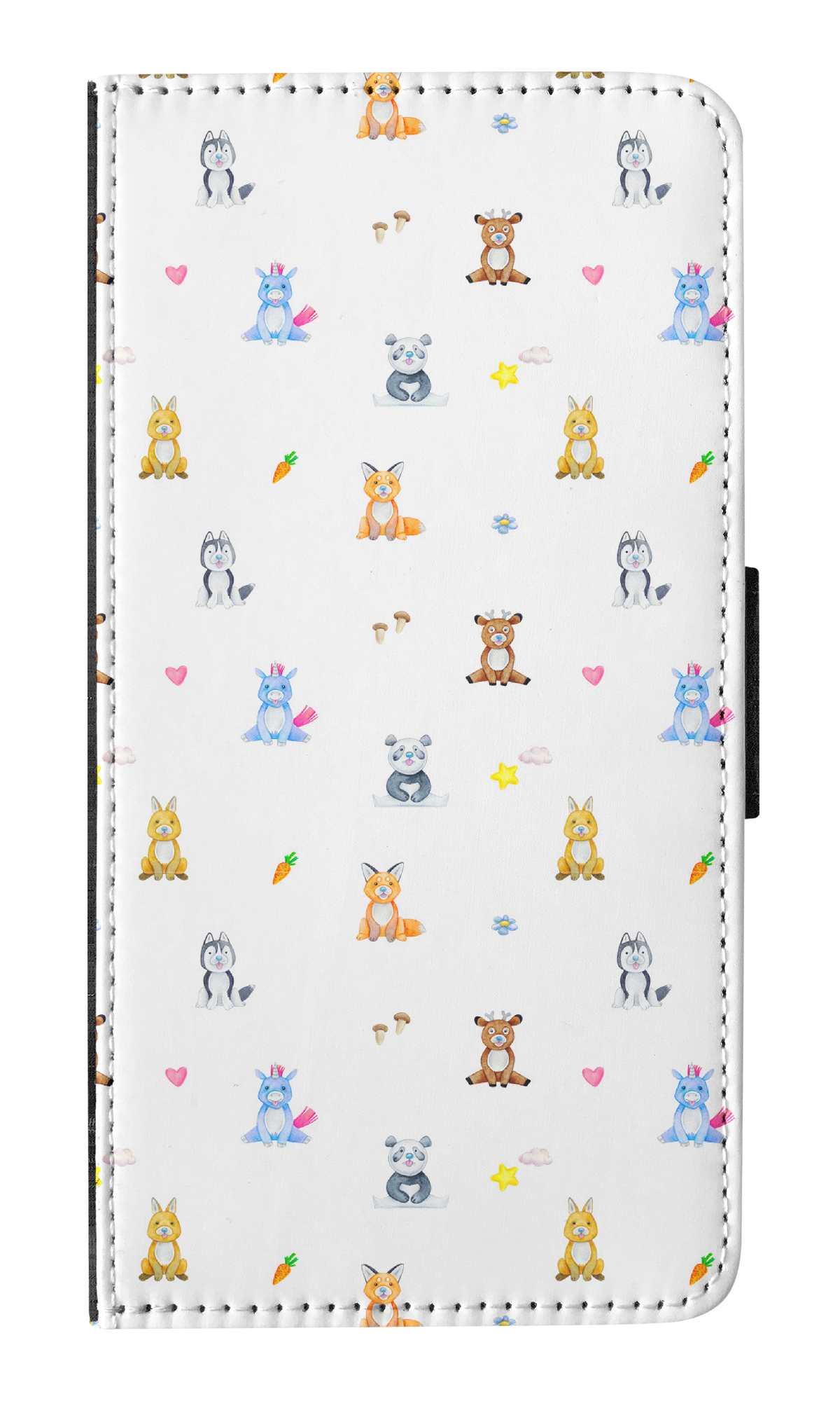 FLIP CASE FOR APPLE IPHONE|WATERCOLOR CUTE ANIMALS PATTERN - Picture 7 of 193