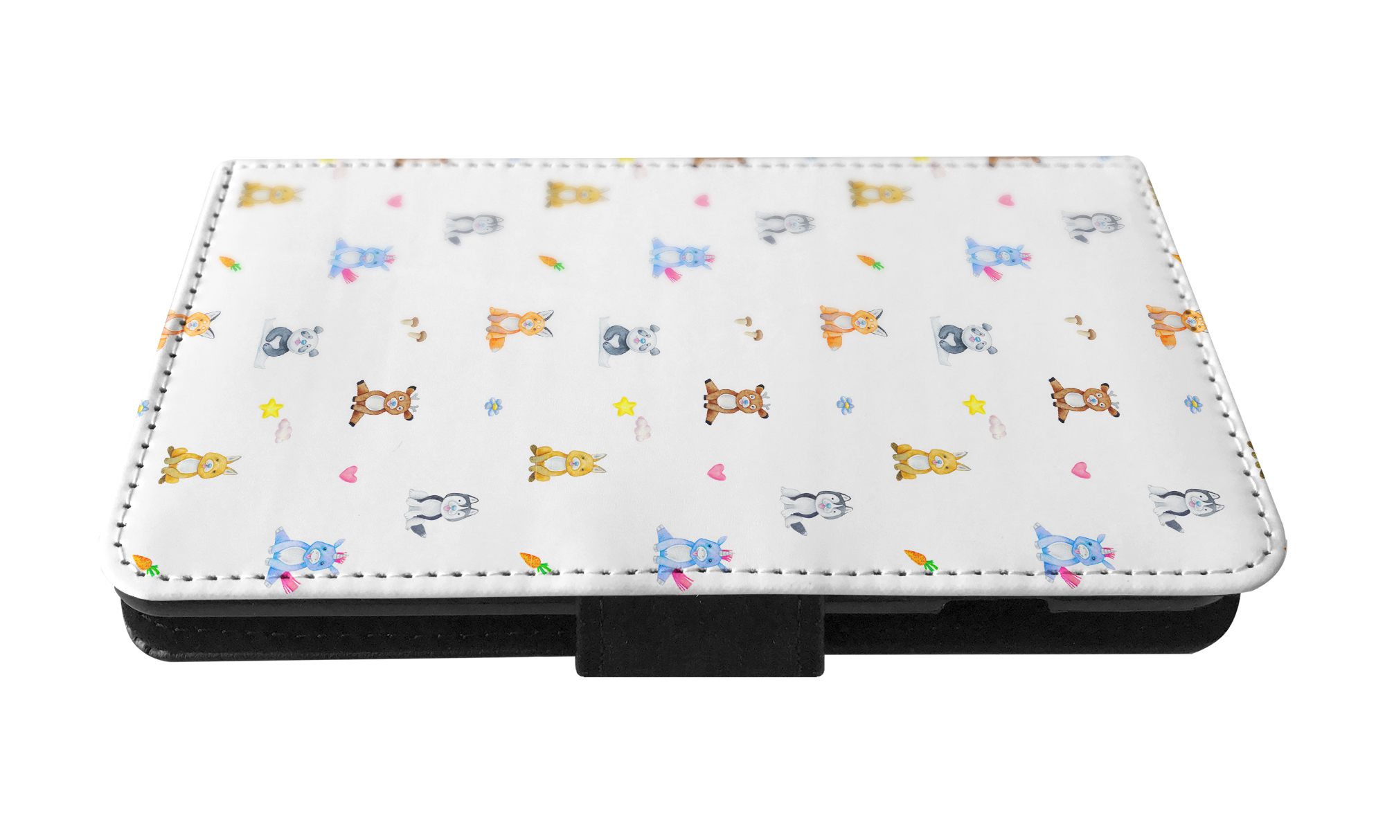FLIP CASE FOR APPLE IPHONE|WATERCOLOR CUTE ANIMALS PATTERN - Picture 8 of 193