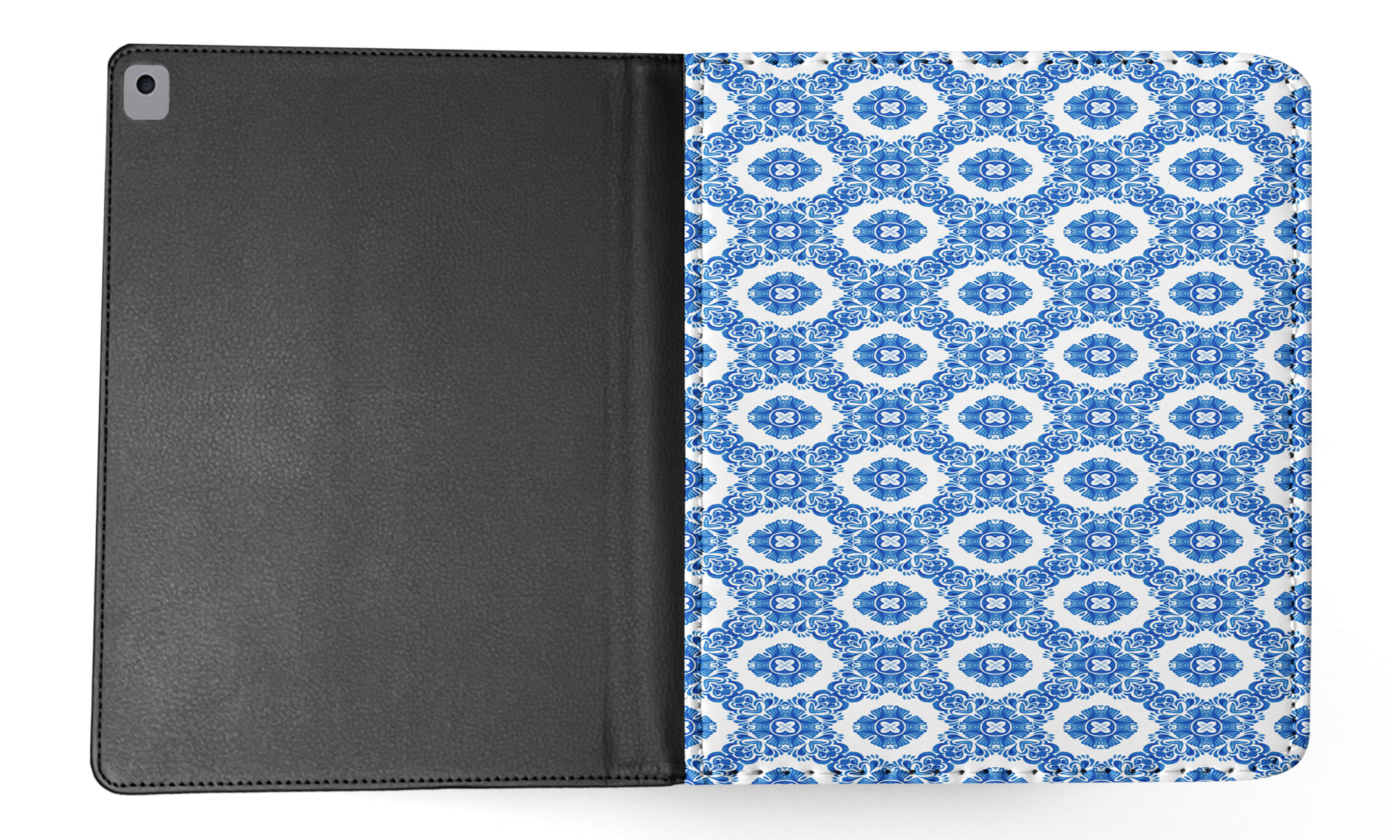 CASE COVER FOR APPLE IPAD|BLUE MEDITERRANEAN PATTERN #5 - Bild 24 von 55