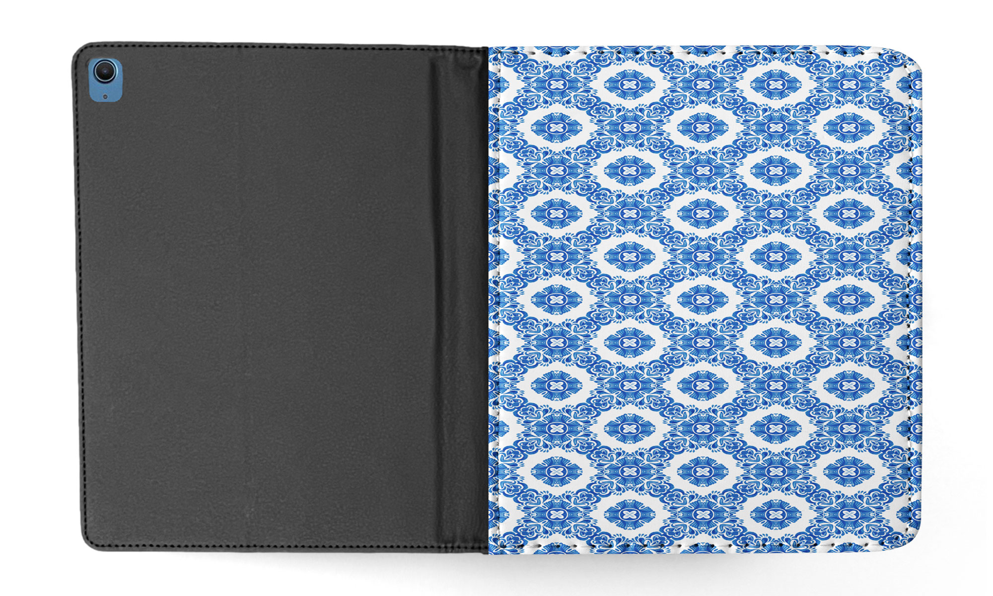 CASE COVER FOR APPLE IPAD|BLUE MEDITERRANEAN PATTERN #5 - Bild 14 von 55