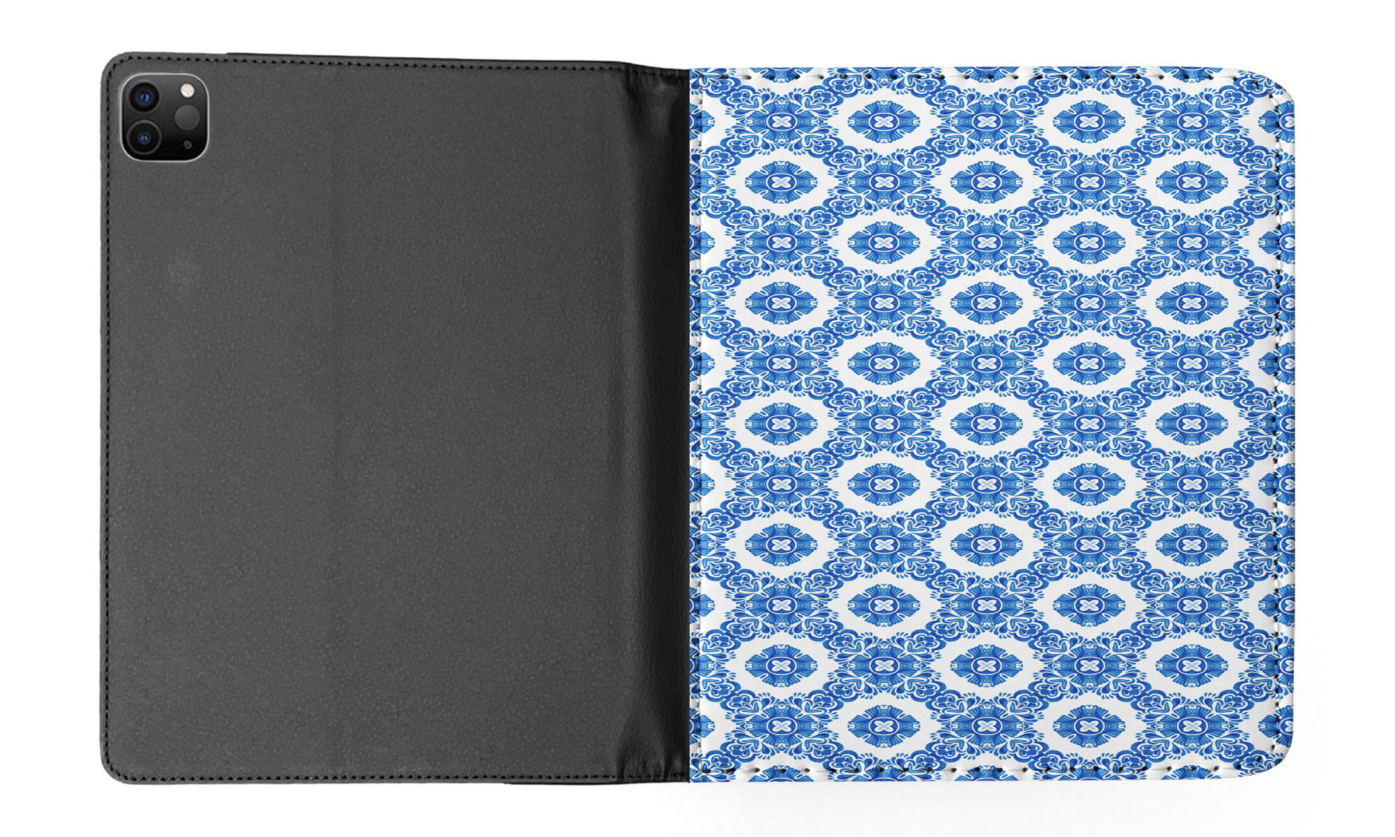 CASE COVER FOR APPLE IPAD|BLUE MEDITERRANEAN PATTERN #5 - Bild 39 von 55
