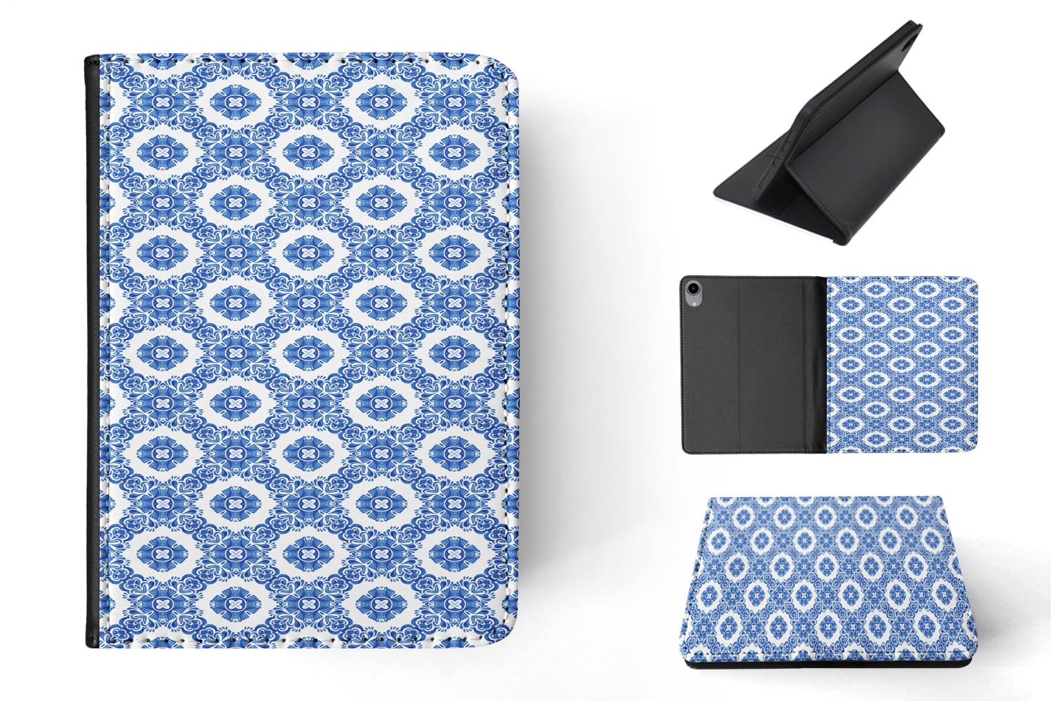 CASE COVER FOR APPLE IPAD|BLUE MEDITERRANEAN PATTERN #5 - Bild 6 von 55