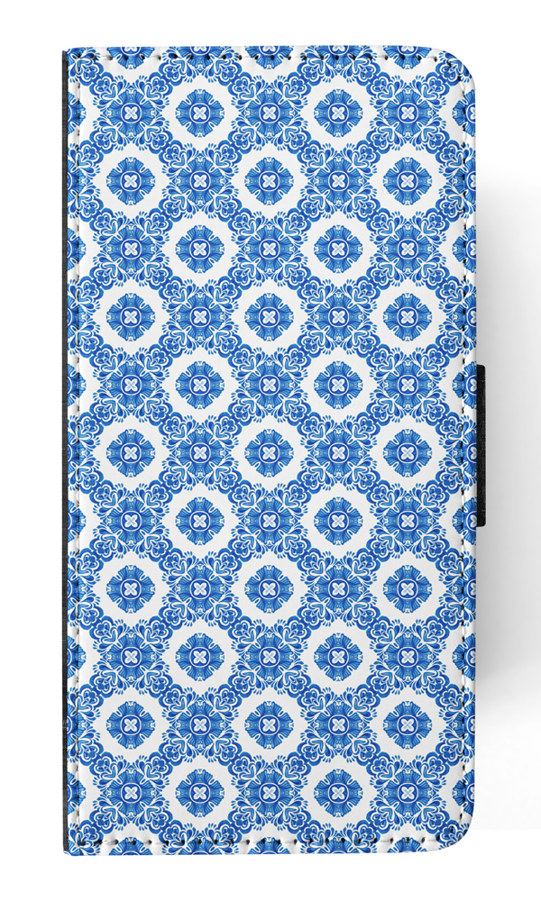 FLIP CASE FOR SAMSUNG GALAXY|BLUE MEDITERRANEAN PATTERN #5 - Picture 112 of 120
