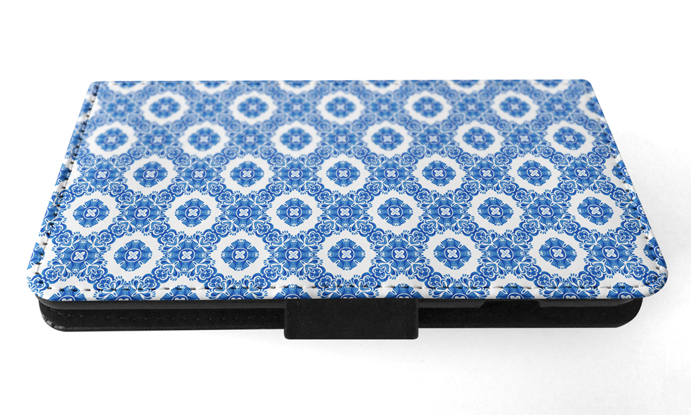 FLIP CASE FOR SAMSUNG GALAXY|BLUE MEDITERRANEAN PATTERN #5 - Picture 113 of 120