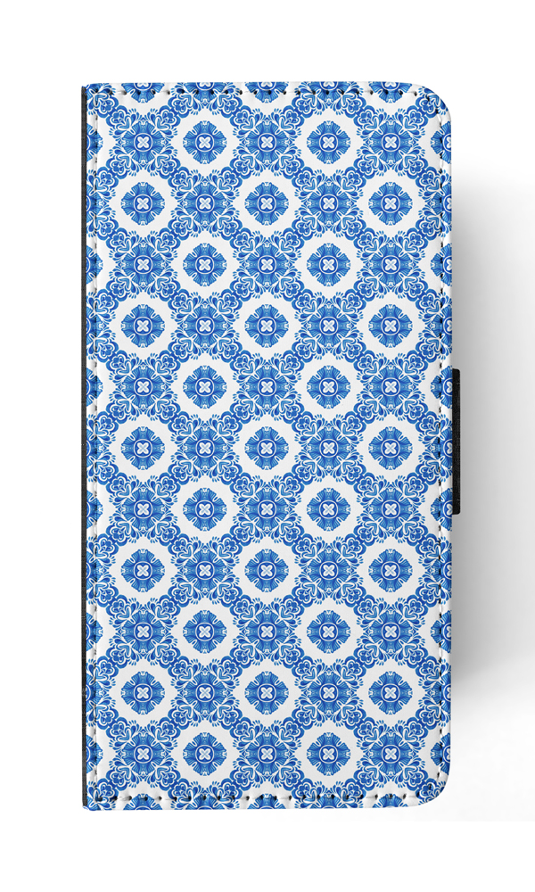 FLIP CASE FOR SAMSUNG GALAXY|BLUE MEDITERRANEAN PATTERN #5 - Picture 107 of 120
