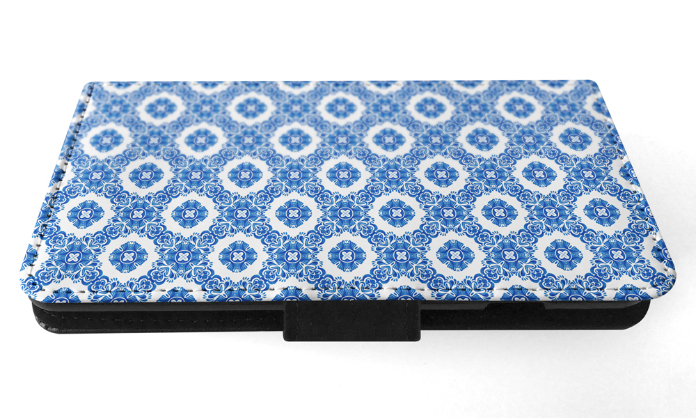 FLIP CASE FOR SAMSUNG GALAXY|BLUE MEDITERRANEAN PATTERN #5 - Picture 108 of 120