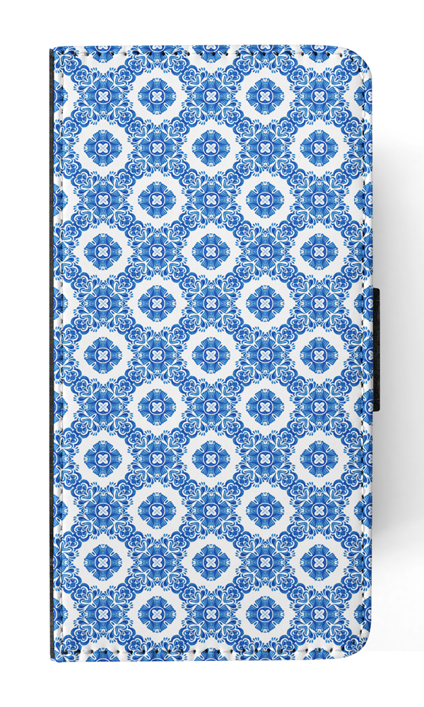 FLIP CASE FOR SAMSUNG GALAXY|BLUE MEDITERRANEAN PATTERN #5 - Picture 87 of 120