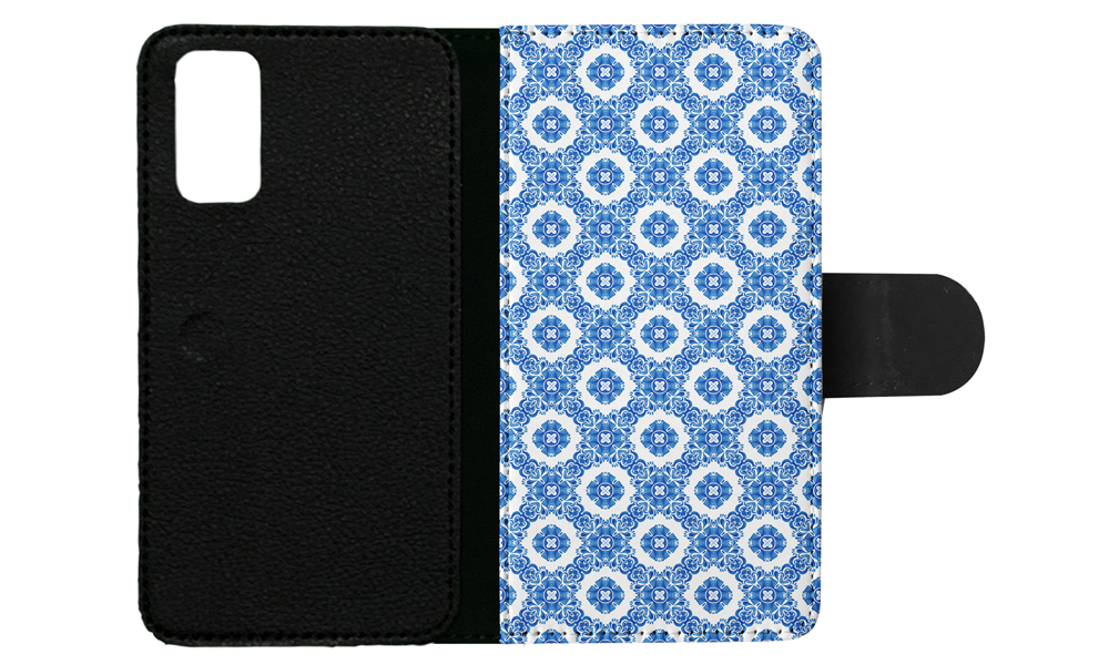 FLIP CASE FOR SAMSUNG GALAXY|BLUE MEDITERRANEAN PATTERN #5 - Picture 79 of 120
