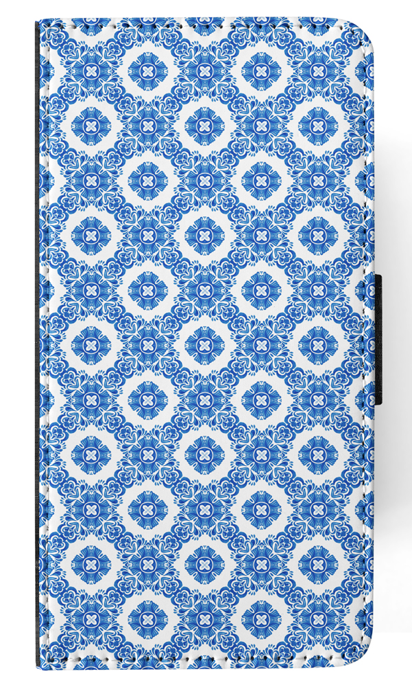 FLIP CASE FOR SAMSUNG GALAXY|BLUE MEDITERRANEAN PATTERN #5 - Picture 72 of 120
