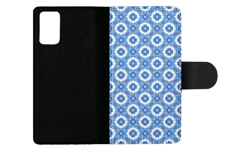 FLIP CASE FOR SAMSUNG GALAXY|BLUE MEDITERRANEAN PATTERN #5 - Picture 74 of 120