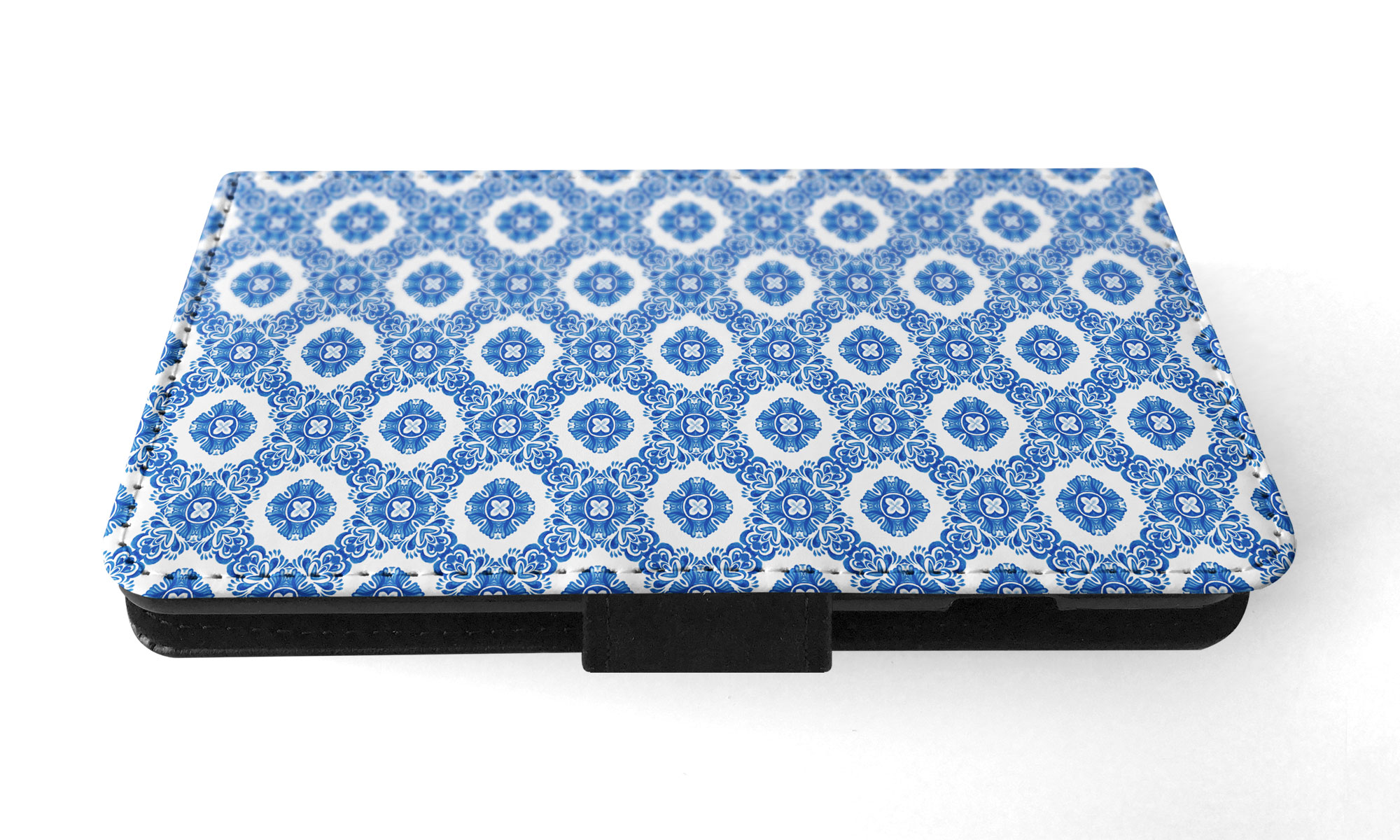 FLIP CASE FOR SAMSUNG GALAXY|BLUE MEDITERRANEAN PATTERN #5 - Picture 48 of 120