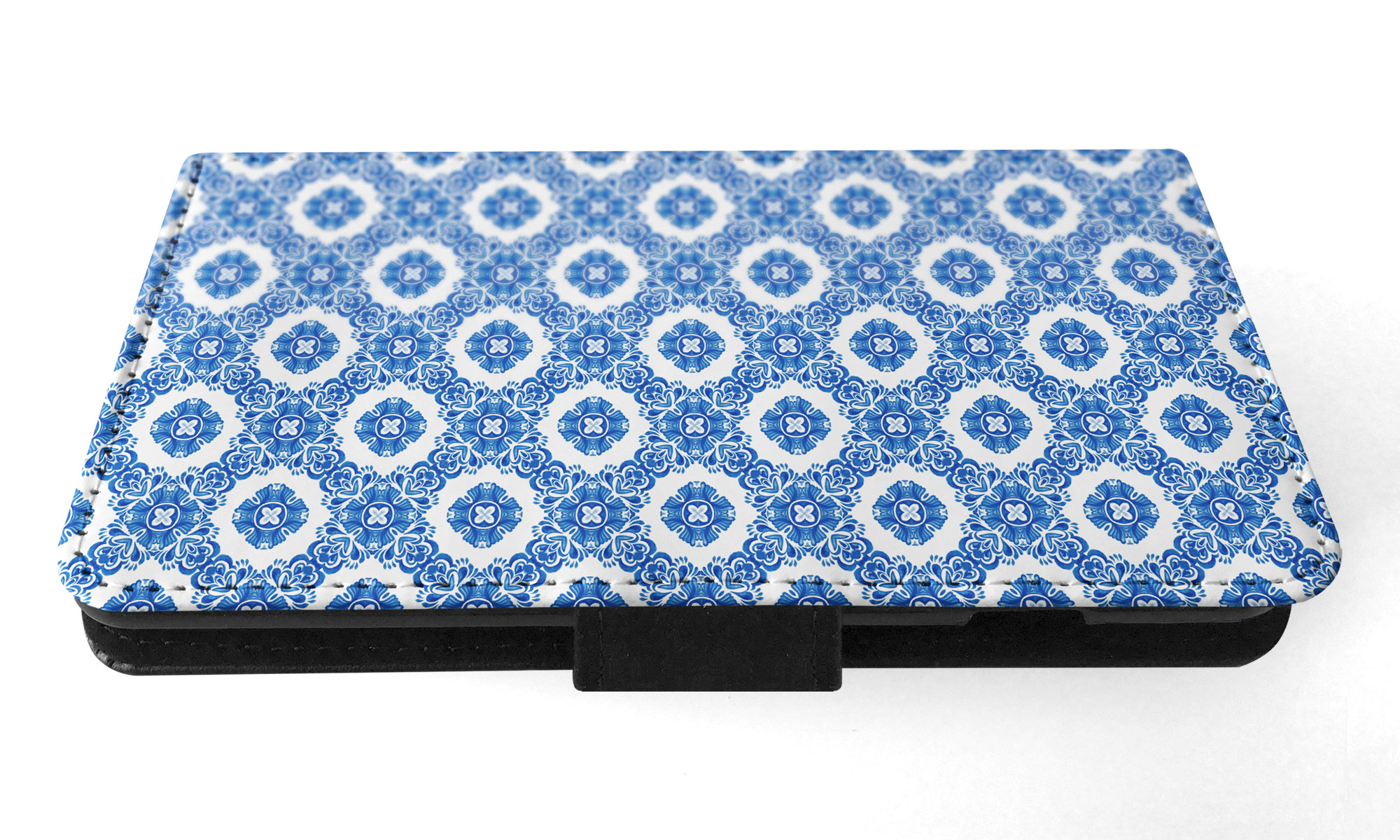 FLIP CASE FOR SAMSUNG GALAXY|BLUE MEDITERRANEAN PATTERN #5 - Picture 43 of 120