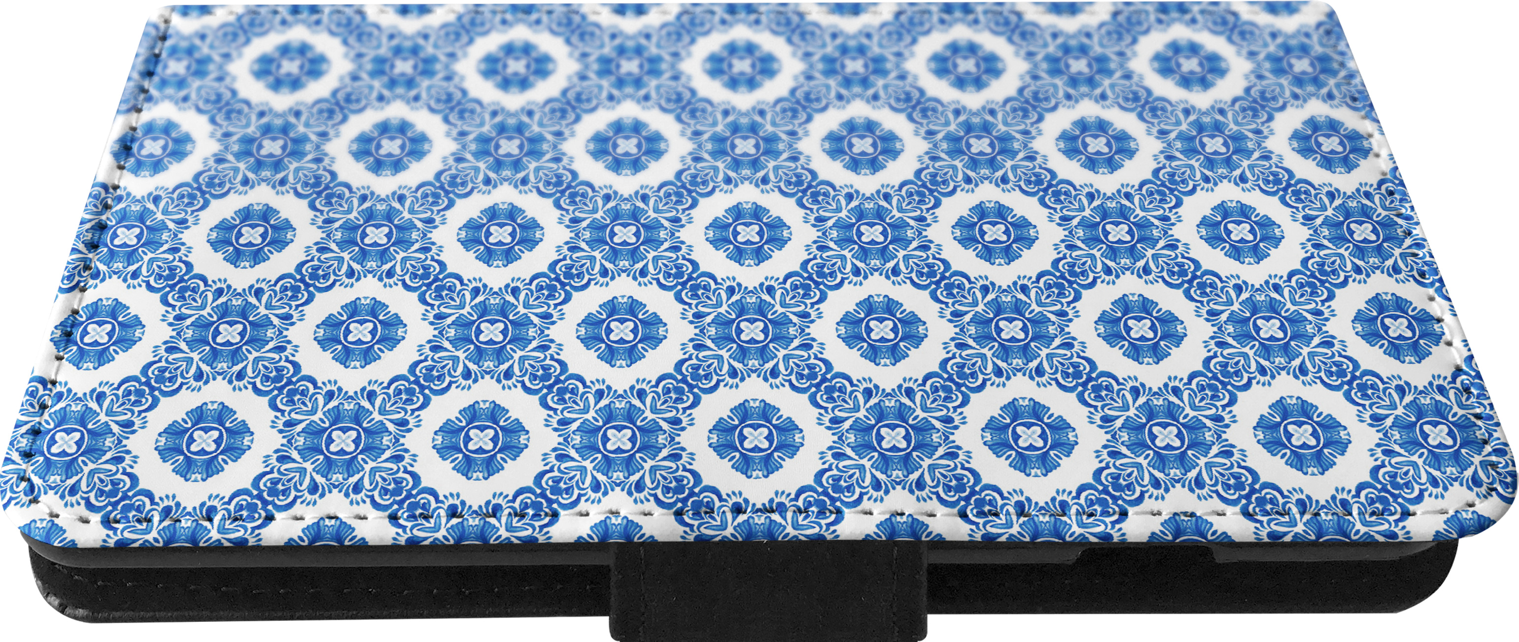FLIP CASE FOR SAMSUNG GALAXY|BLUE MEDITERRANEAN PATTERN #5 - Picture 13 of 120