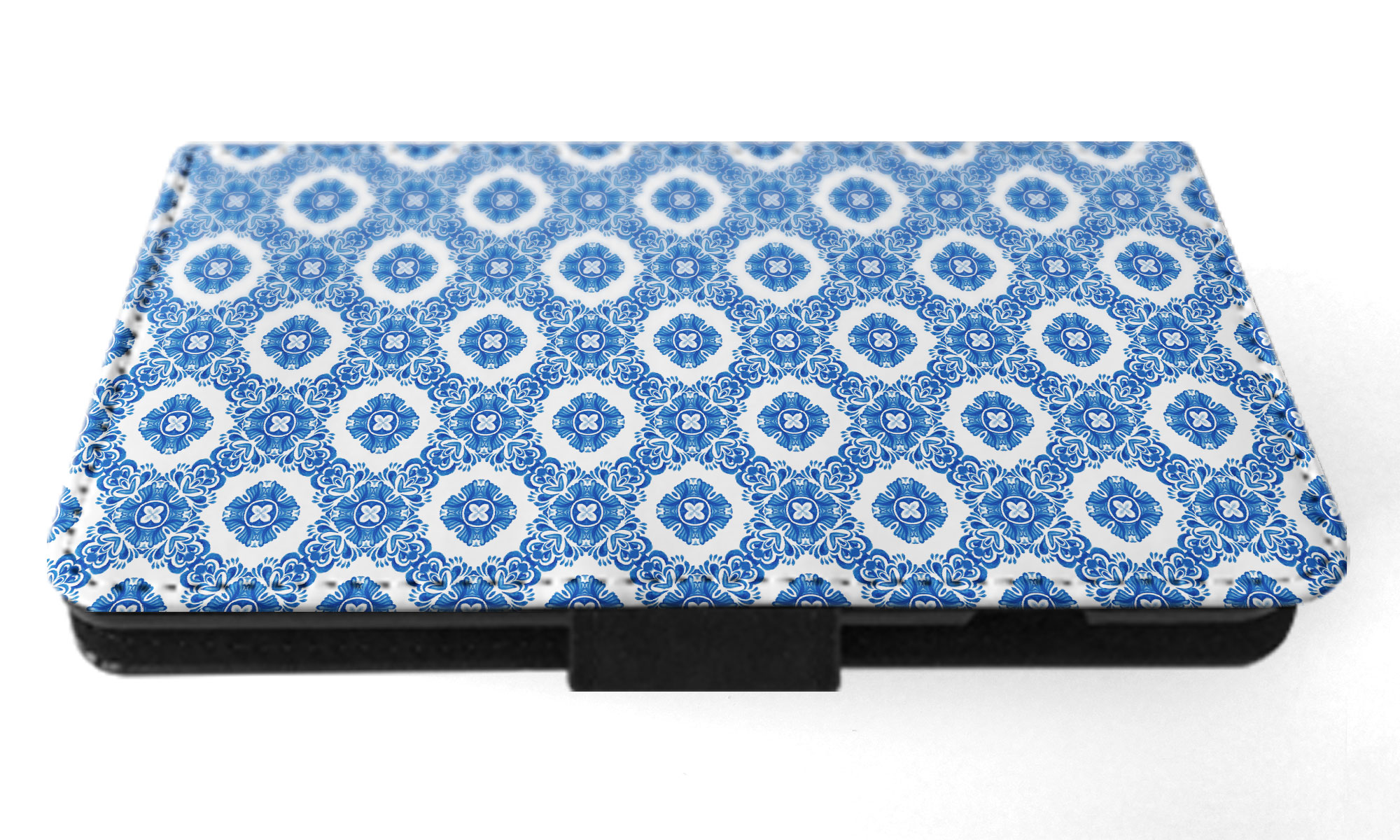 FLIP CASE FOR SAMSUNG GALAXY|BLUE MEDITERRANEAN PATTERN #5 - Picture 28 of 120