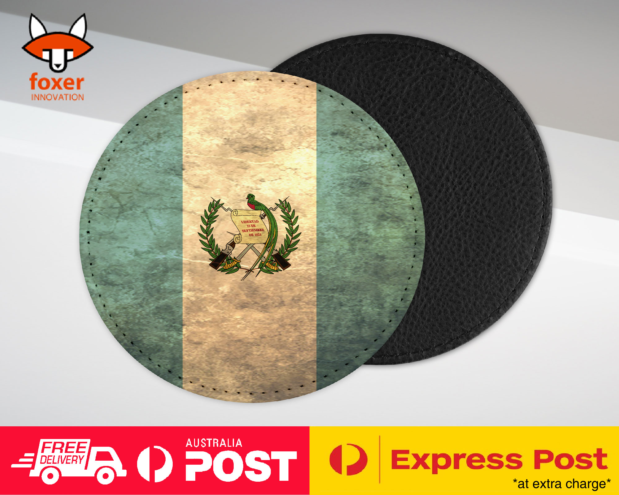 COASTER COFFEE DRINKING MAT|GUATEMALA COUNTRY FLAG 59