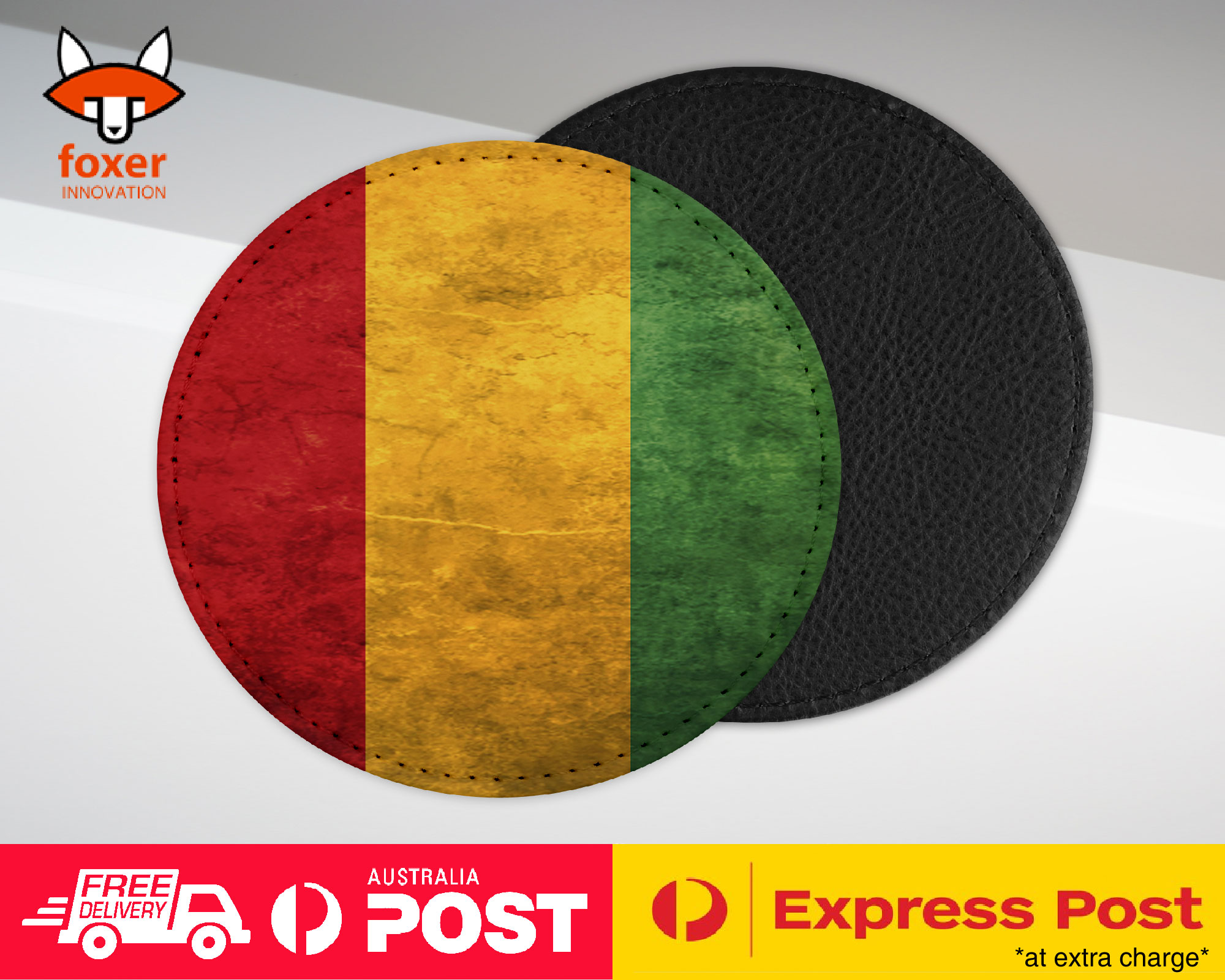 COASTER COFFEE DRINKING MAT|GUINEA COUNTRY FLAG 60