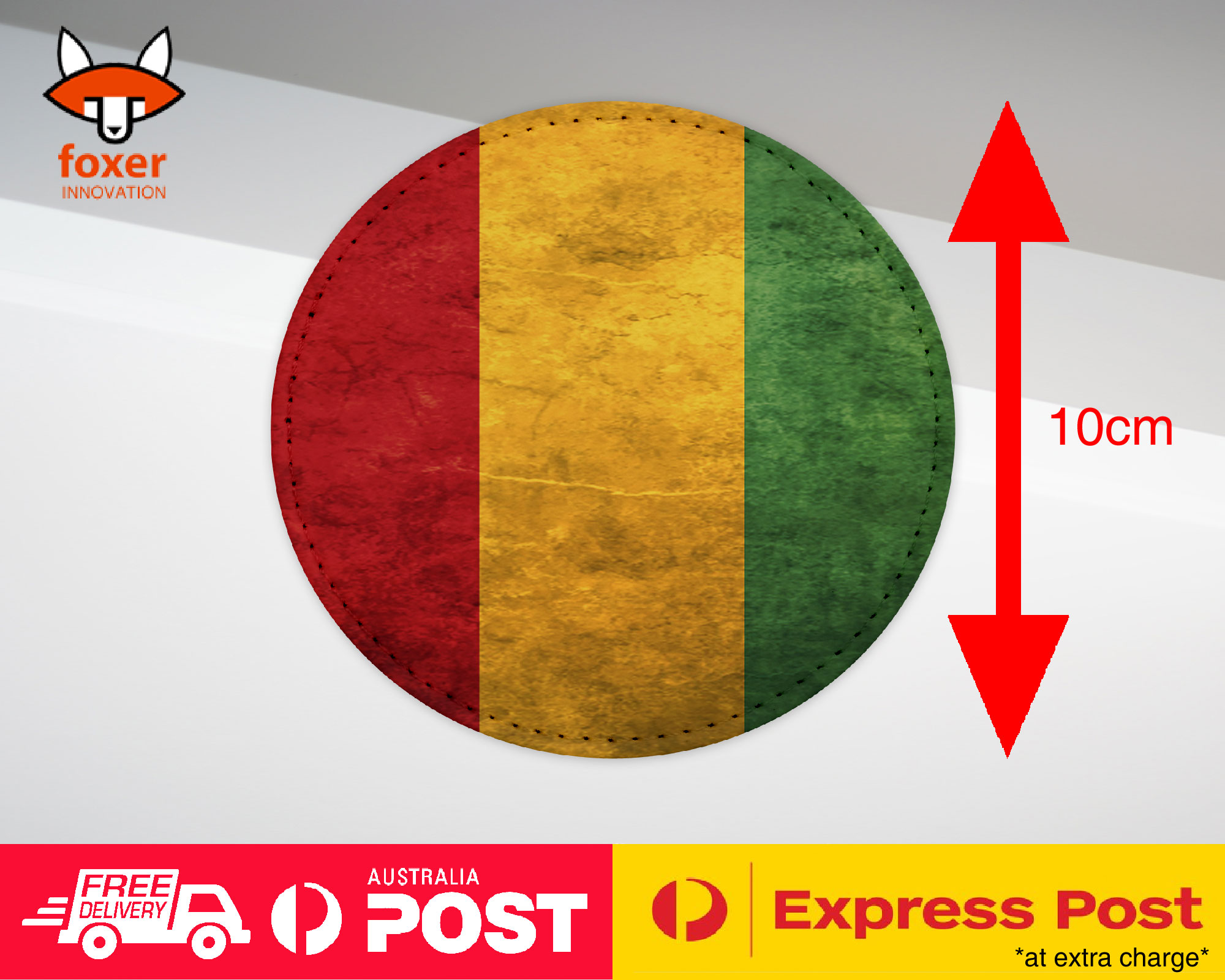 COASTER COFFEE DRINKING MAT|GUINEA COUNTRY FLAG 60