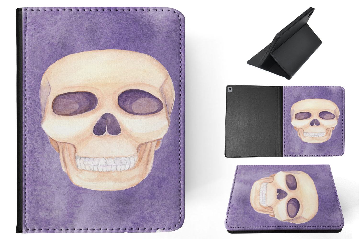 FUNDA FUNDA PARA APPLE IPAD|CALAVERA ACUARELA #1 - Imagen 21 de 55