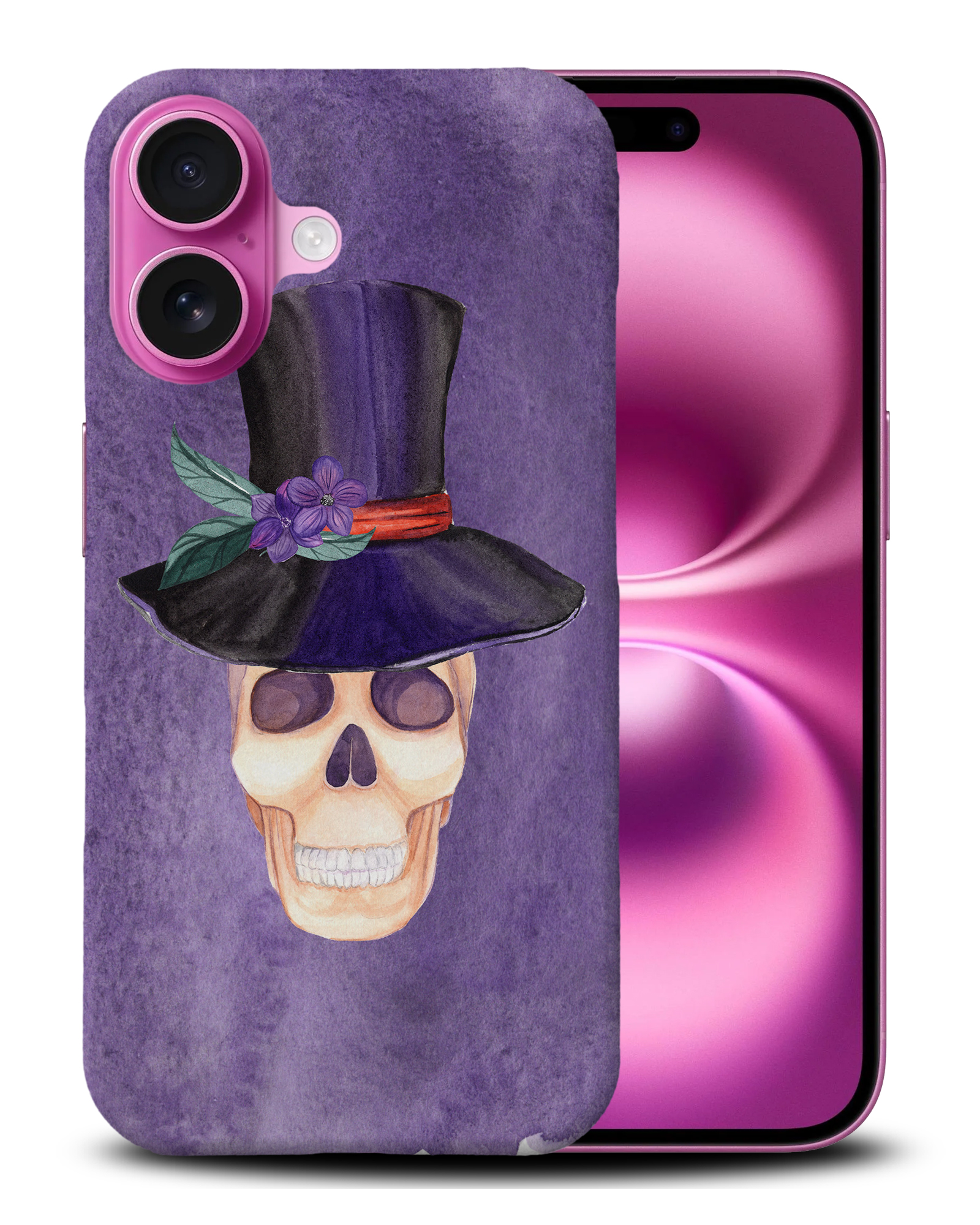 CASE COVER FOR APPLE IPHONE|WATERCOLOR SKULL #2 - Bild 5 von 44