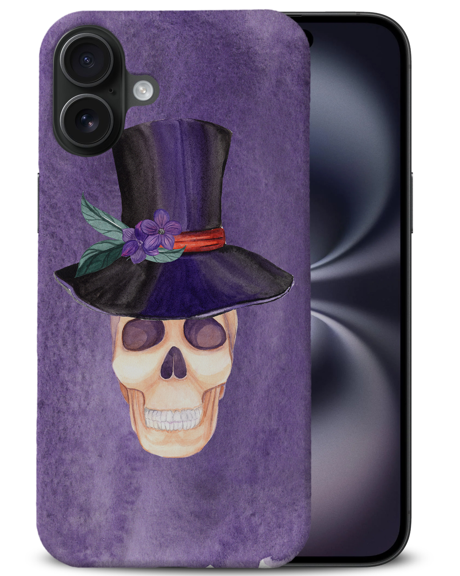 CASE COVER FOR APPLE IPHONE|WATERCOLOR SKULL #2 - Bild 4 von 44