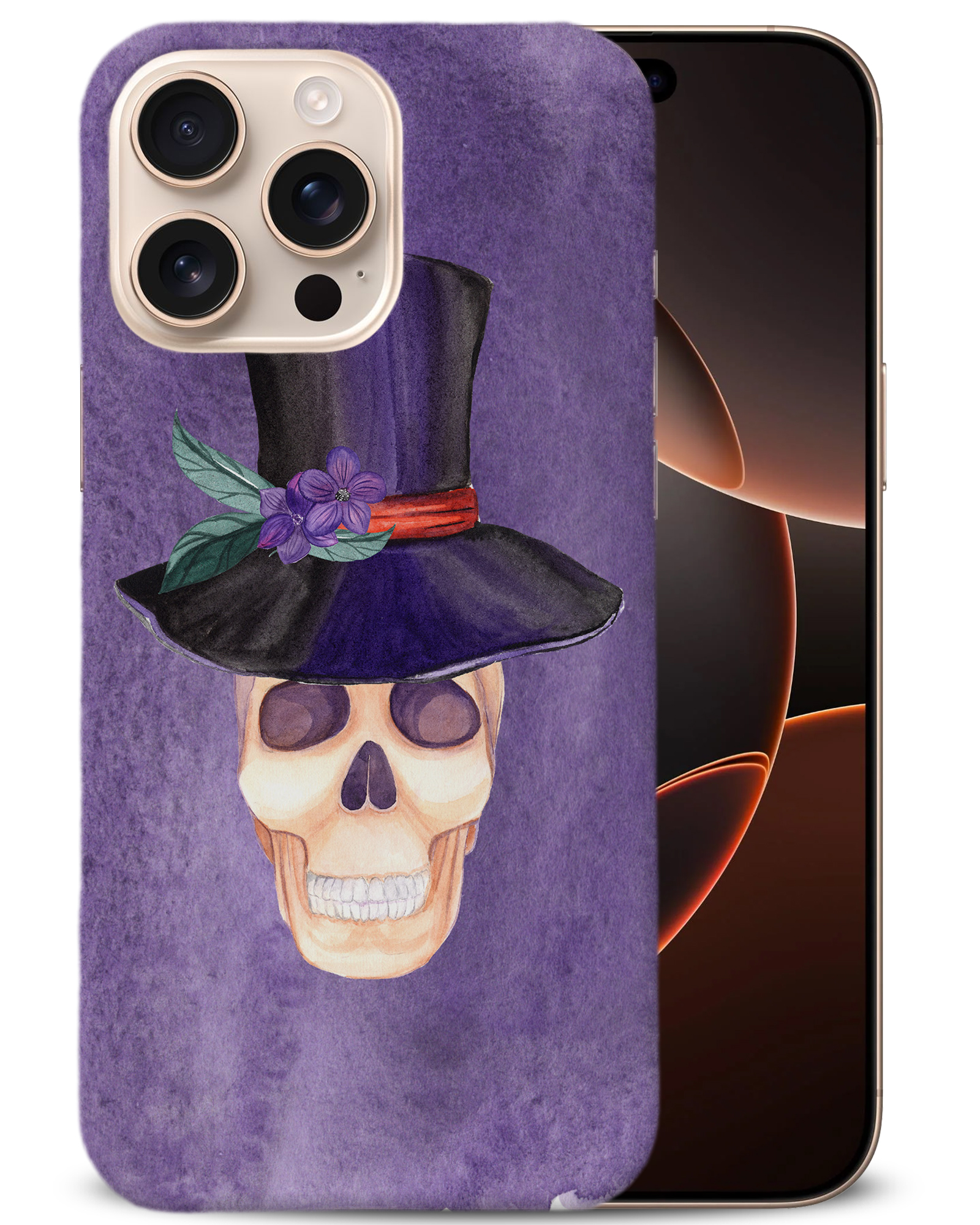 CASE COVER FOR APPLE IPHONE|WATERCOLOR SKULL #2 - Bild 2 von 44