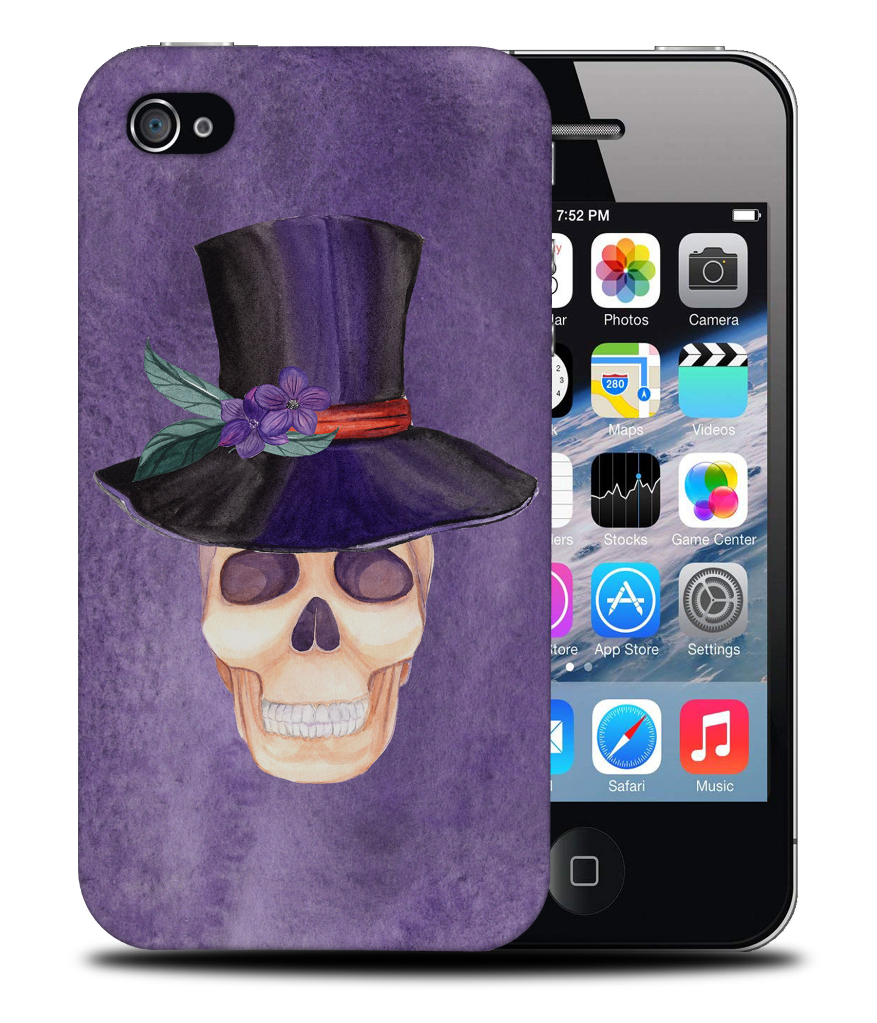 CASE COVER FOR APPLE IPHONE|WATERCOLOR SKULL #2 - Bild 40 von 44